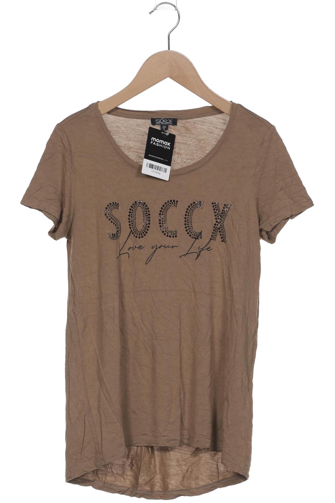 

Soccx Damen T-Shirt, braun, Gr. 36