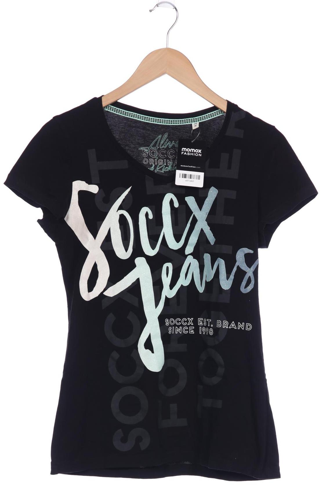 

SOCCX Damen T-Shirt, schwarz