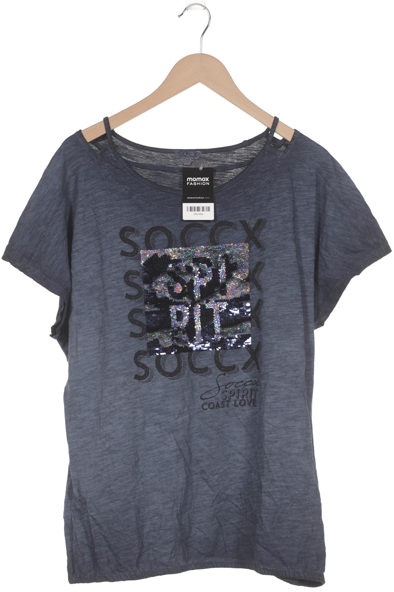 

Soccx Damen T-Shirt, marineblau, Gr. 44