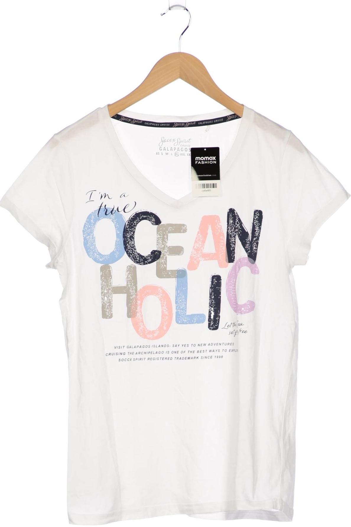 

Soccx Damen T-Shirt, weiß, Gr. 44