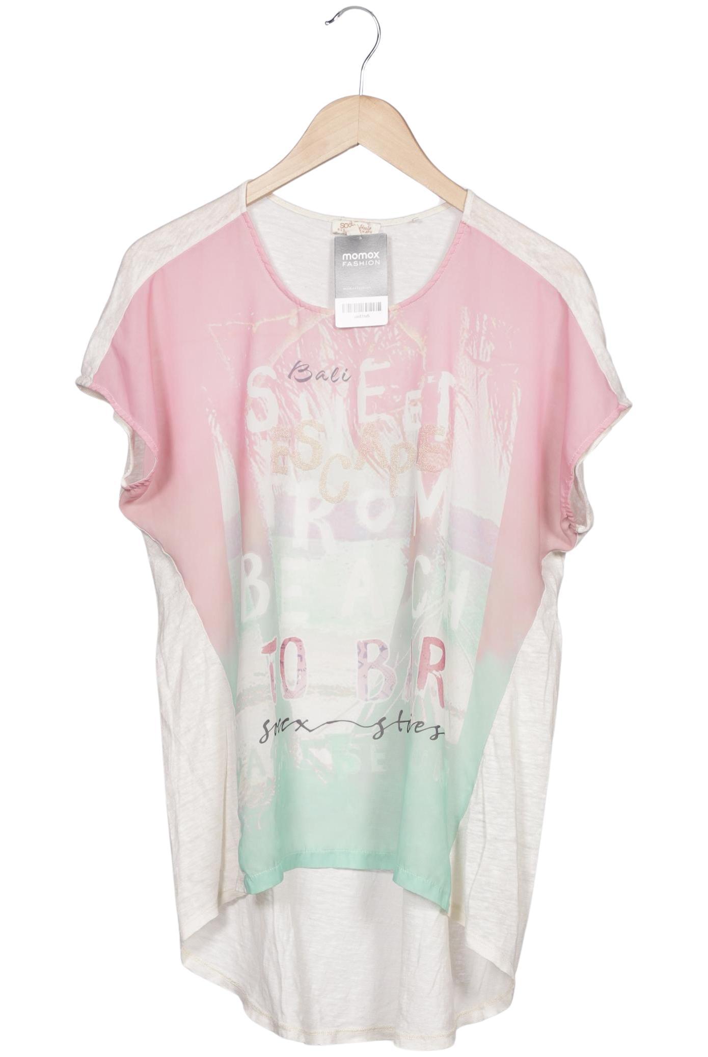 

Soccx Damen T-Shirt, cremeweiß, Gr. 38