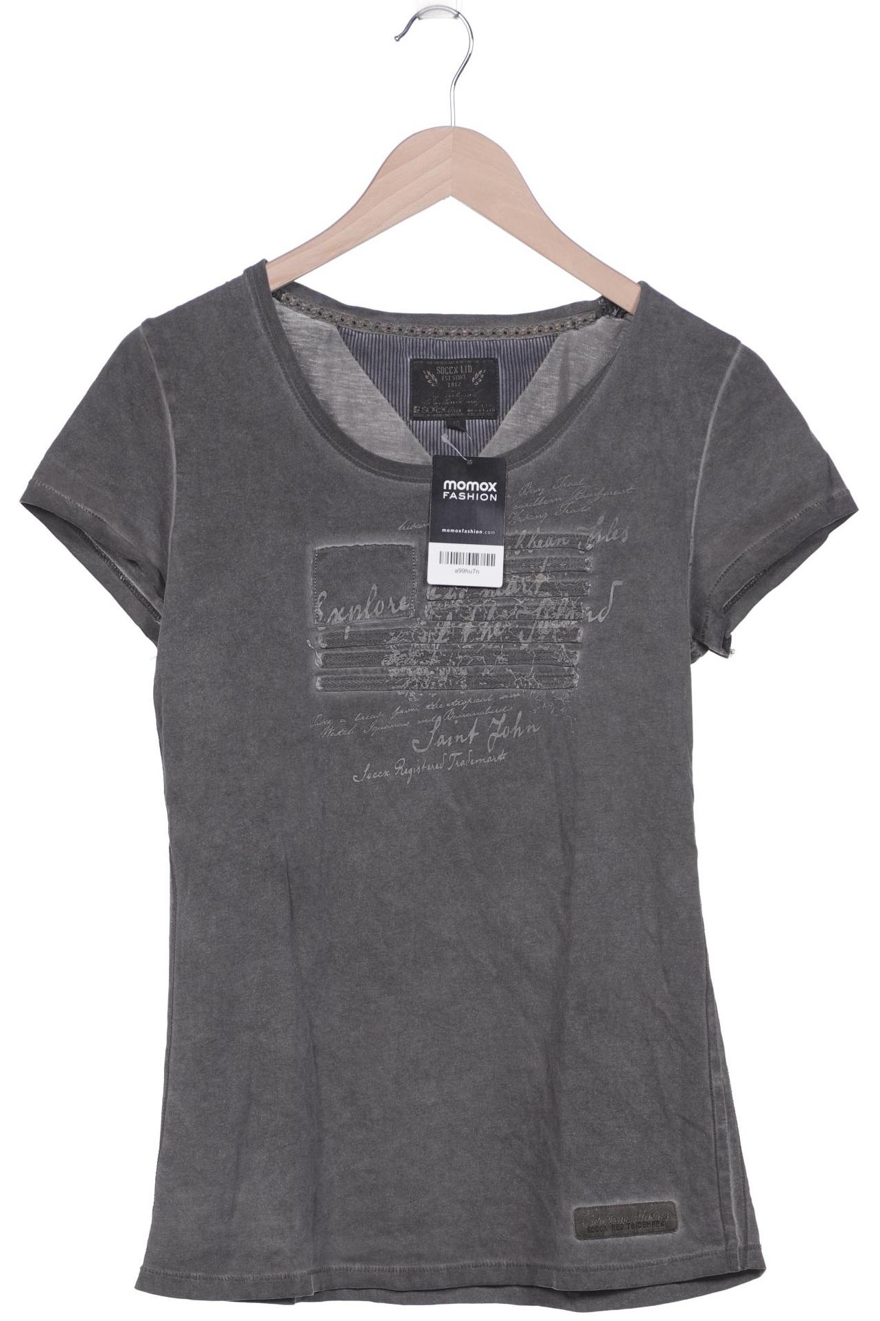 

SOCCX Damen T-Shirt, grau