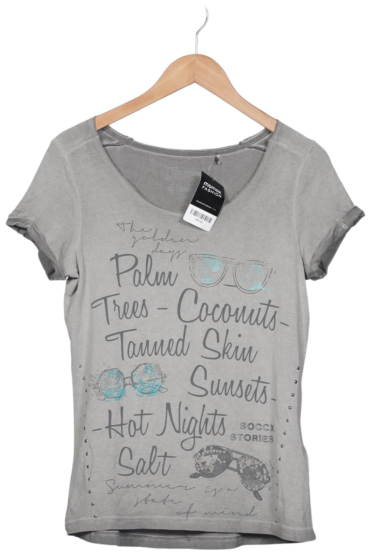 

Soccx Damen T-Shirt, grau, Gr. 36