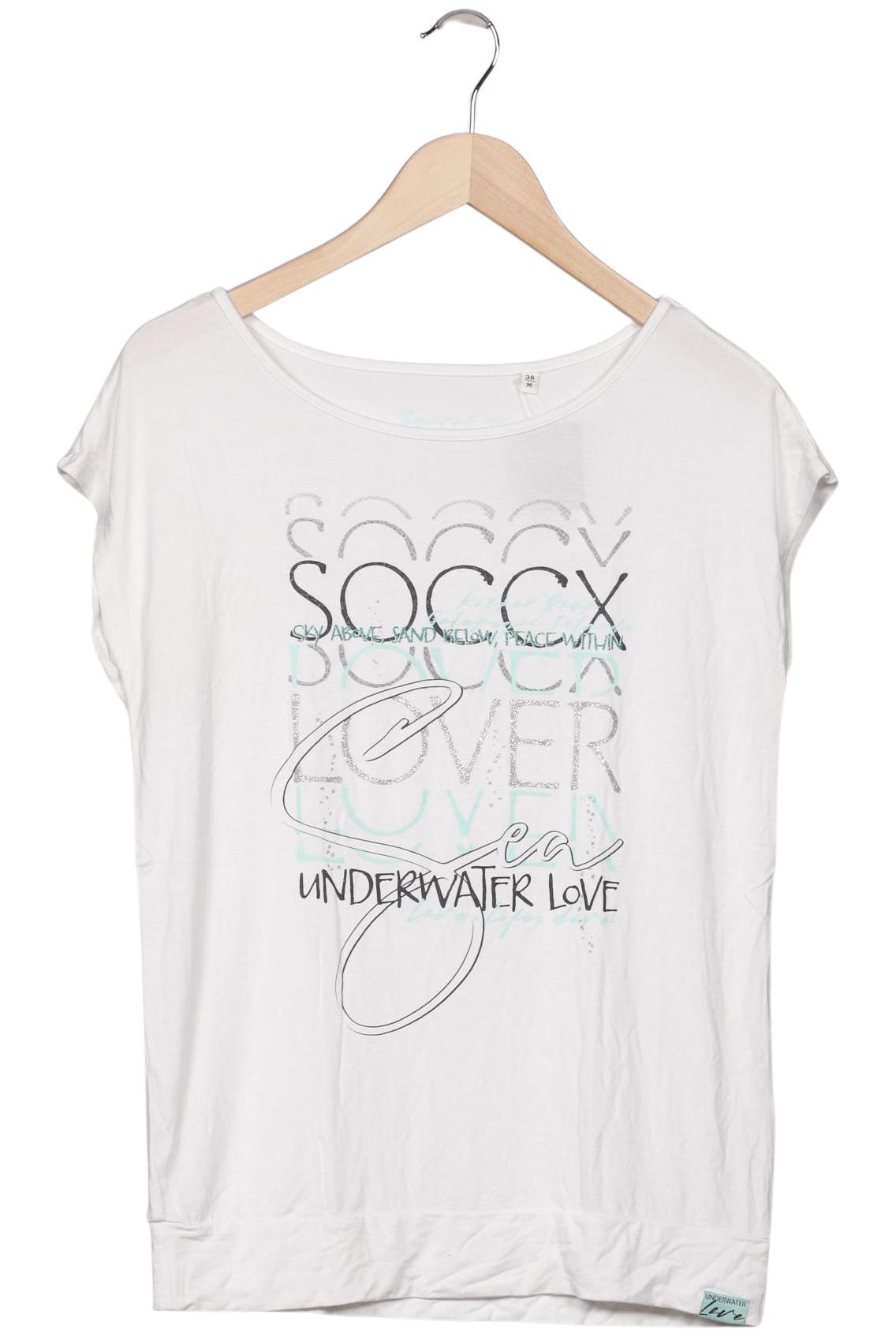 

Soccx Damen T-Shirt, weiß, Gr. 38
