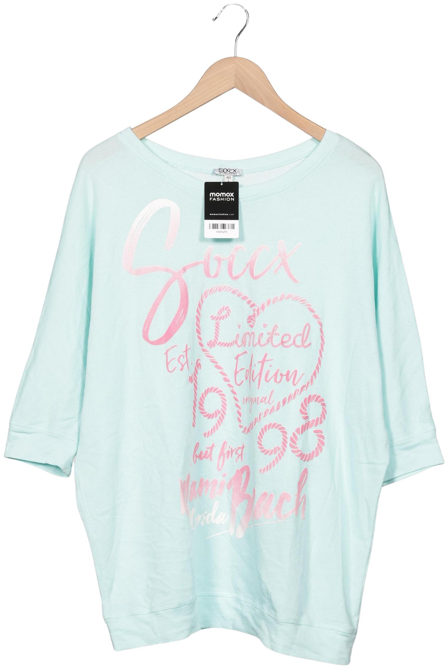 

Soccx Damen T-Shirt, türkis, Gr. 40