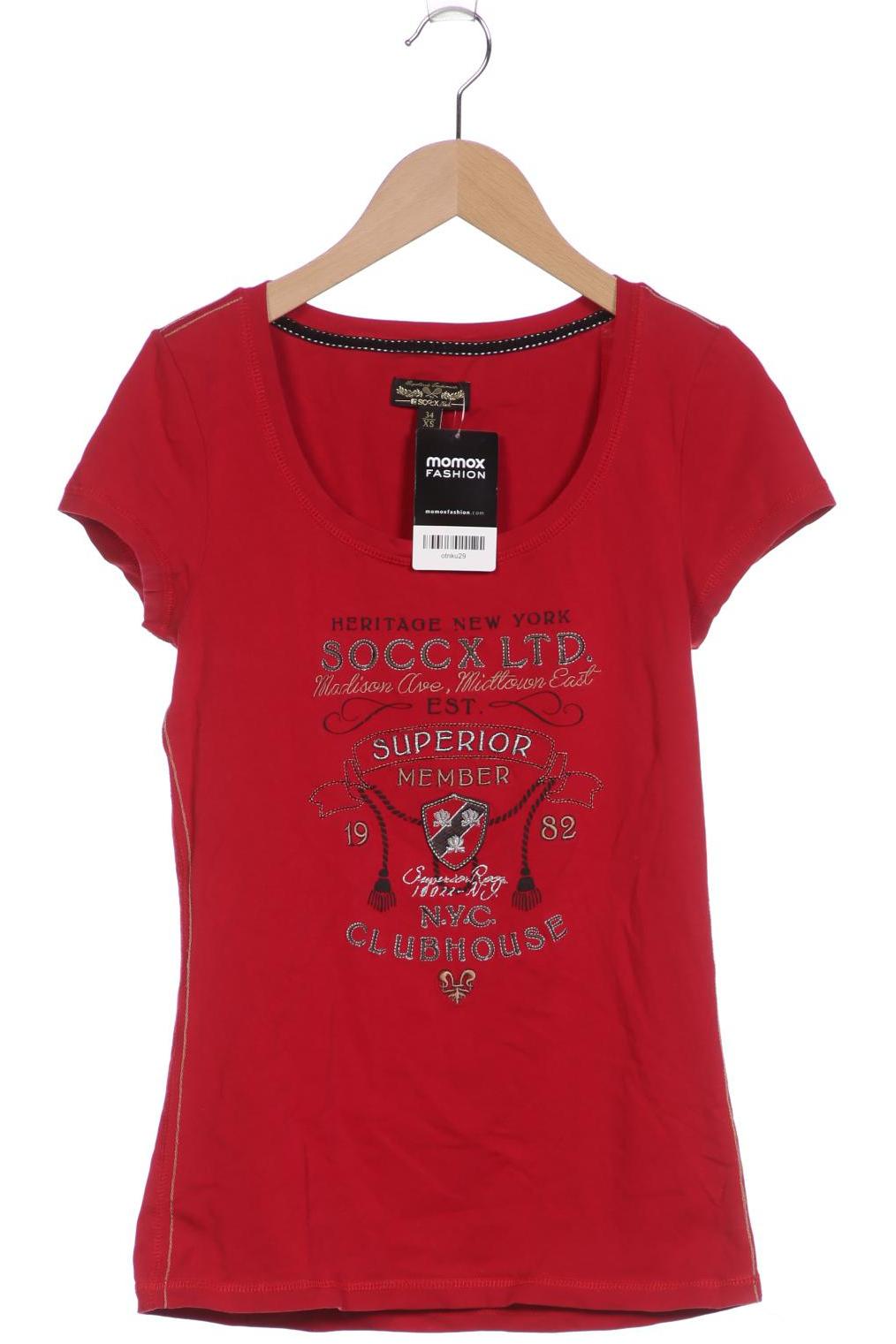 

SOCCX Damen T-Shirt, rot