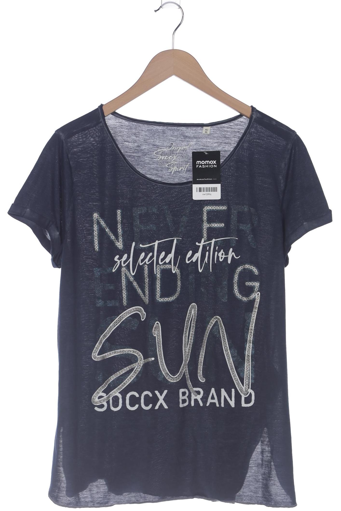 

Soccx Damen T-Shirt, marineblau, Gr. 42