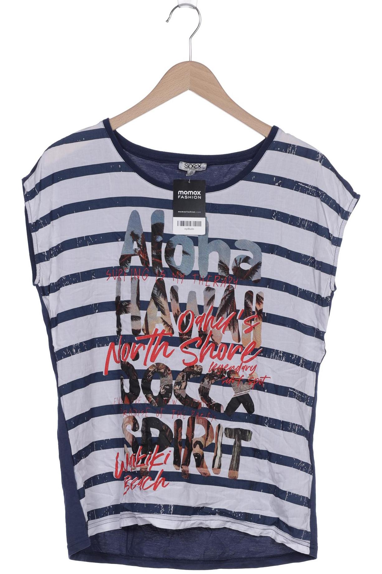 

Soccx Damen T-Shirt, blau, Gr. 36