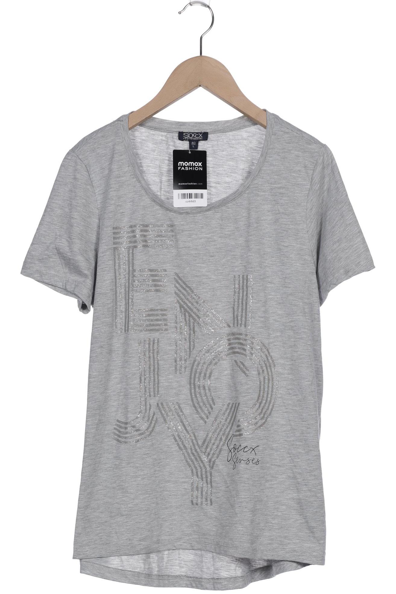 

SOCCX Damen T-Shirt, grau
