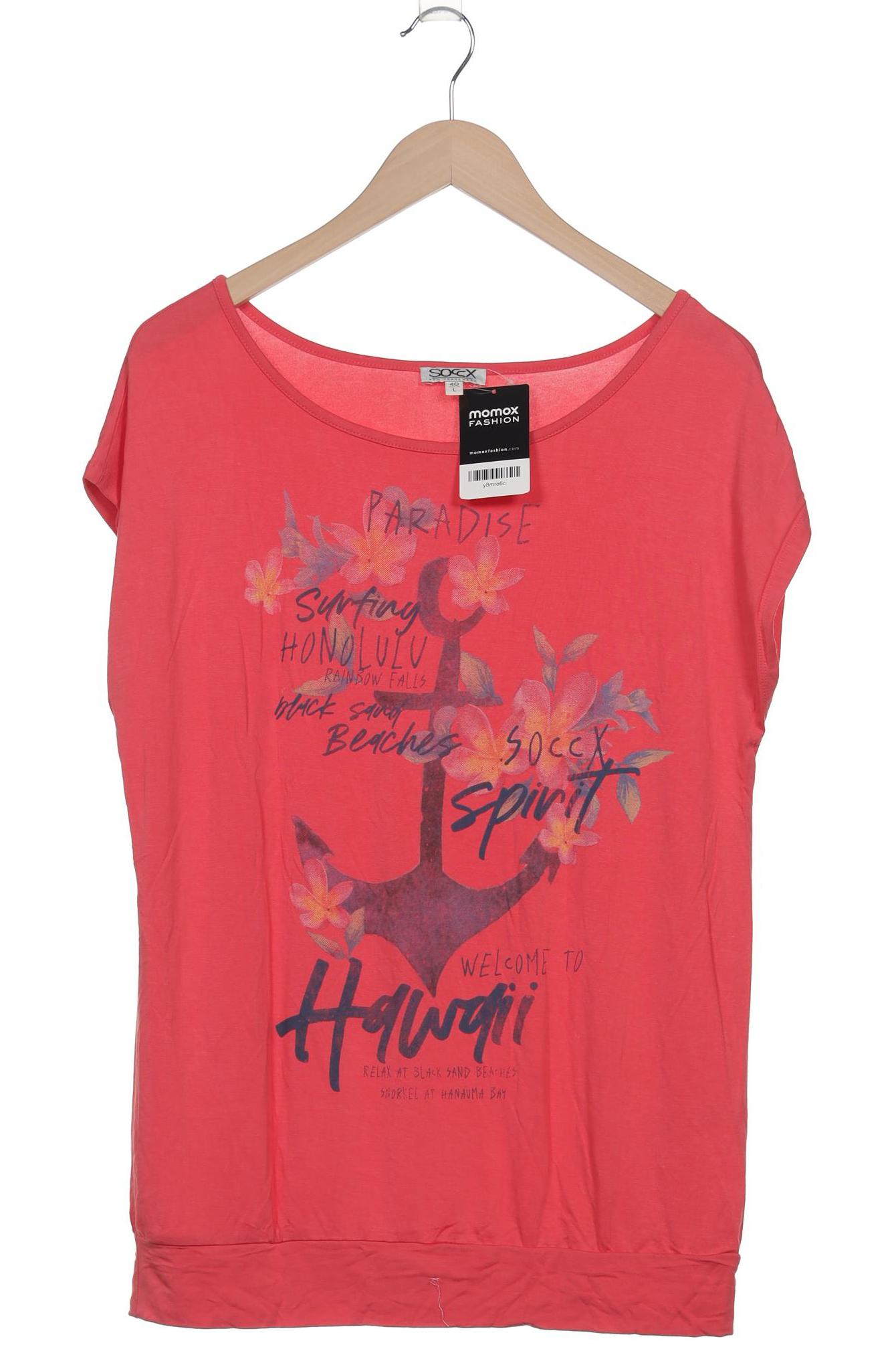 

Soccx Damen T-Shirt, rot, Gr. 40