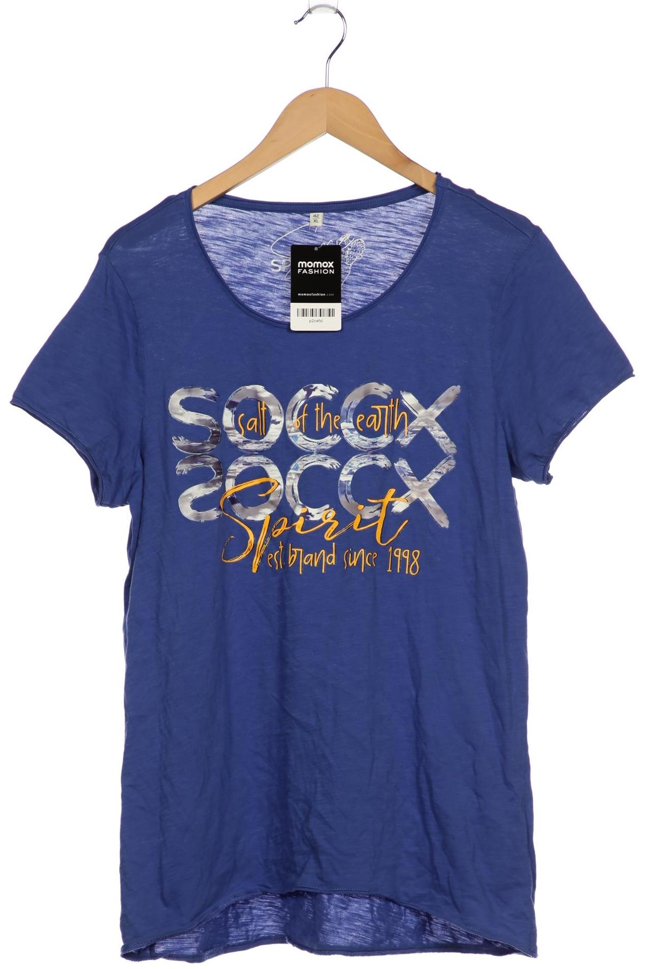 

Soccx Damen T-Shirt, blau, Gr. 42