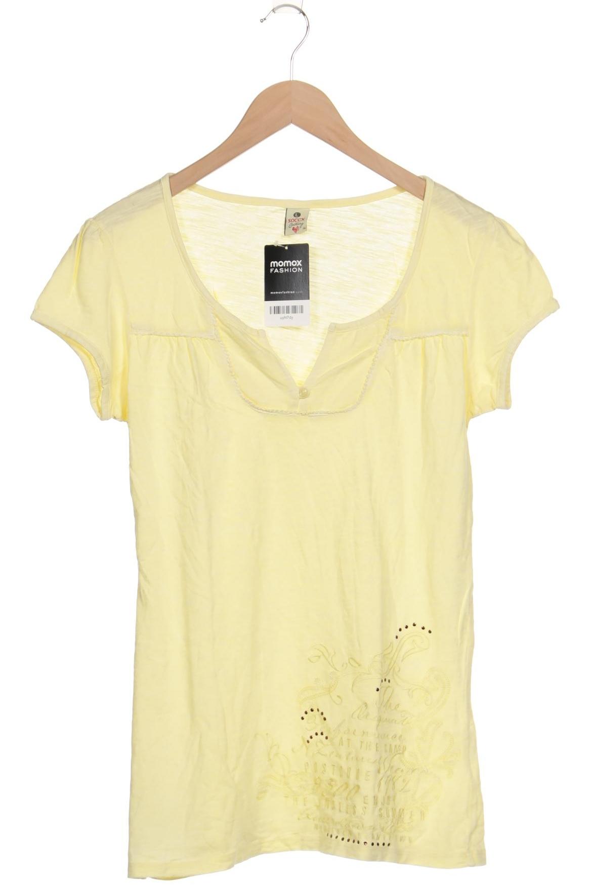 

Soccx Damen T-Shirt, gelb, Gr. 42