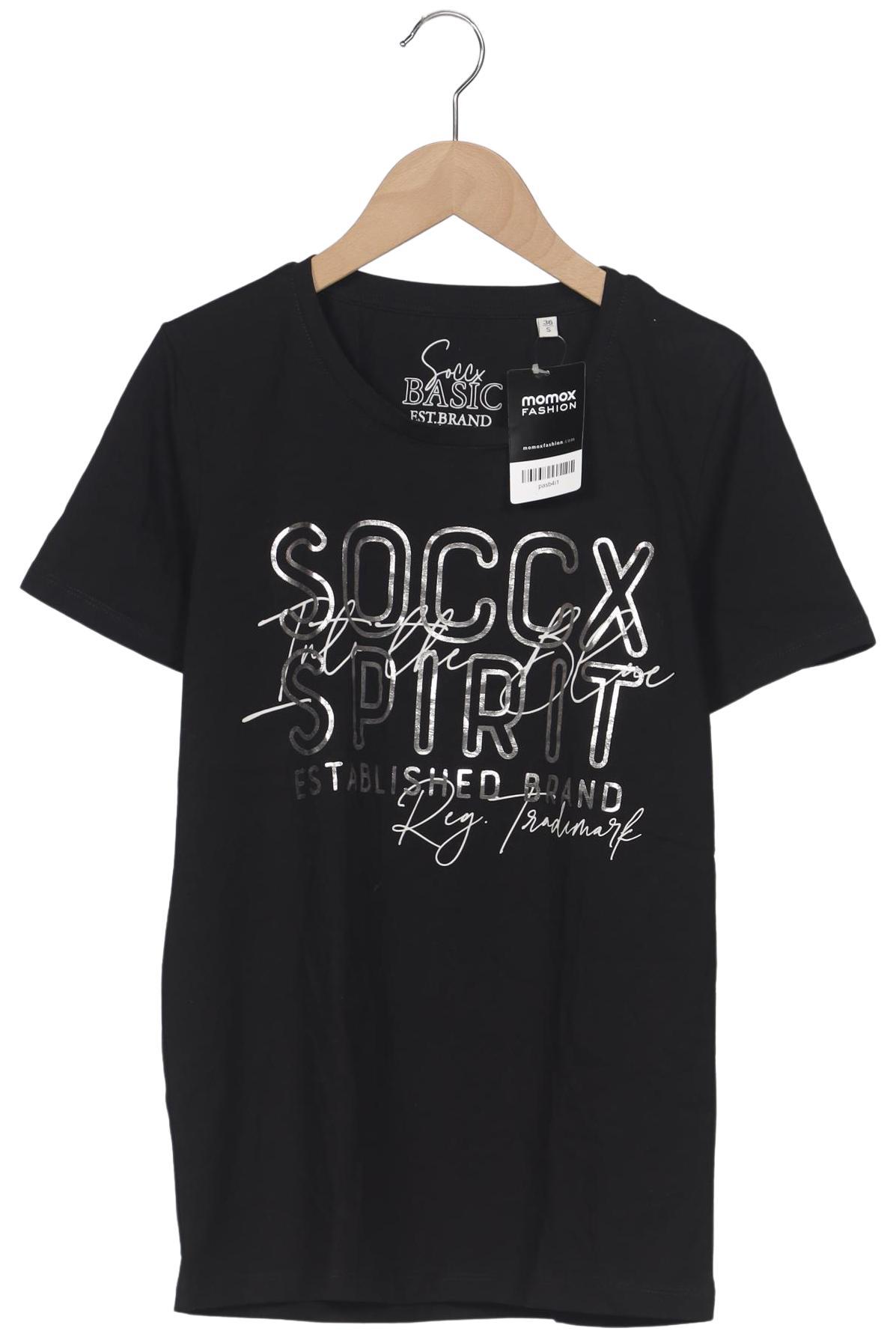 

Soccx Damen T-Shirt, schwarz, Gr. 36
