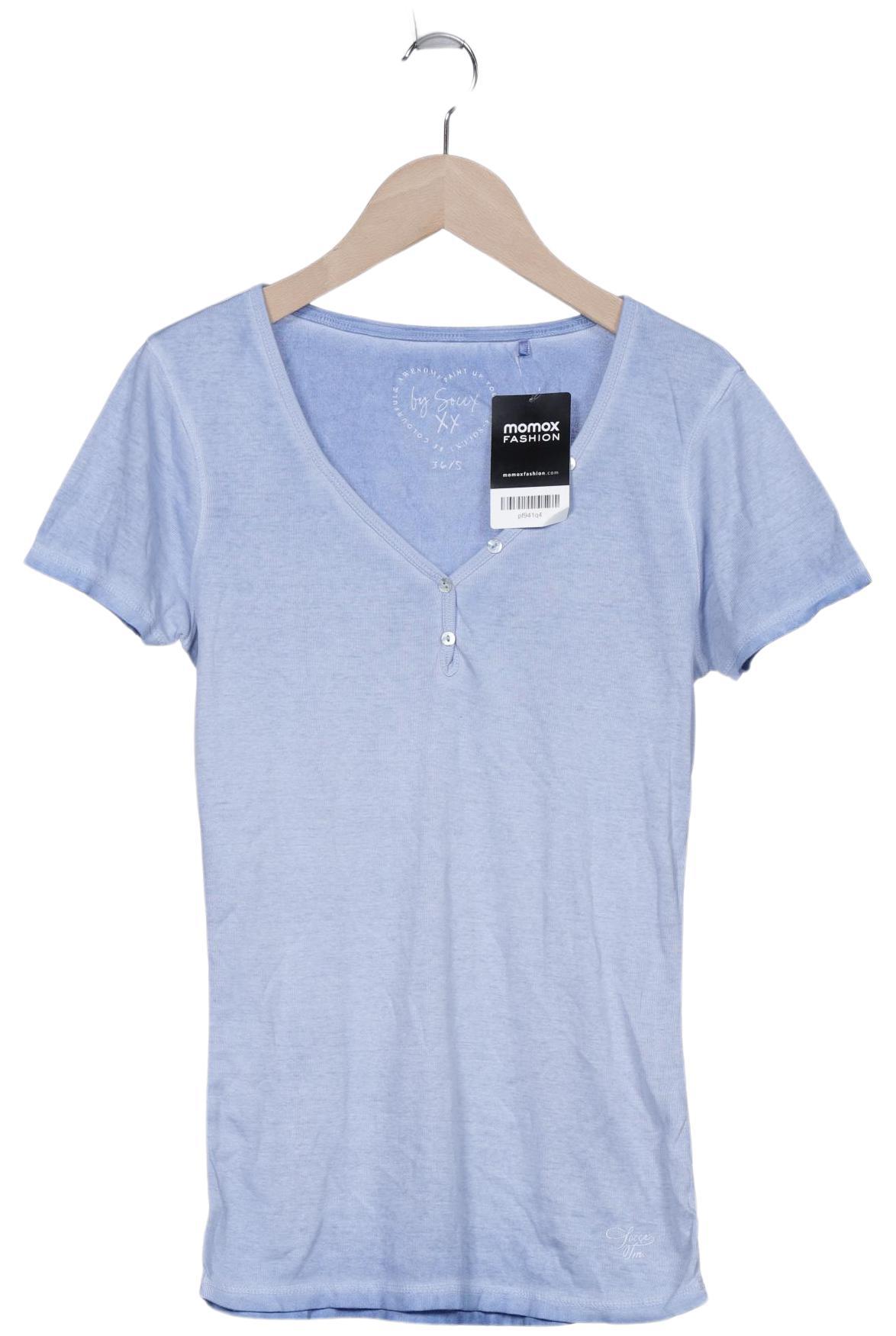 

Soccx Damen T-Shirt, hellblau, Gr. 36