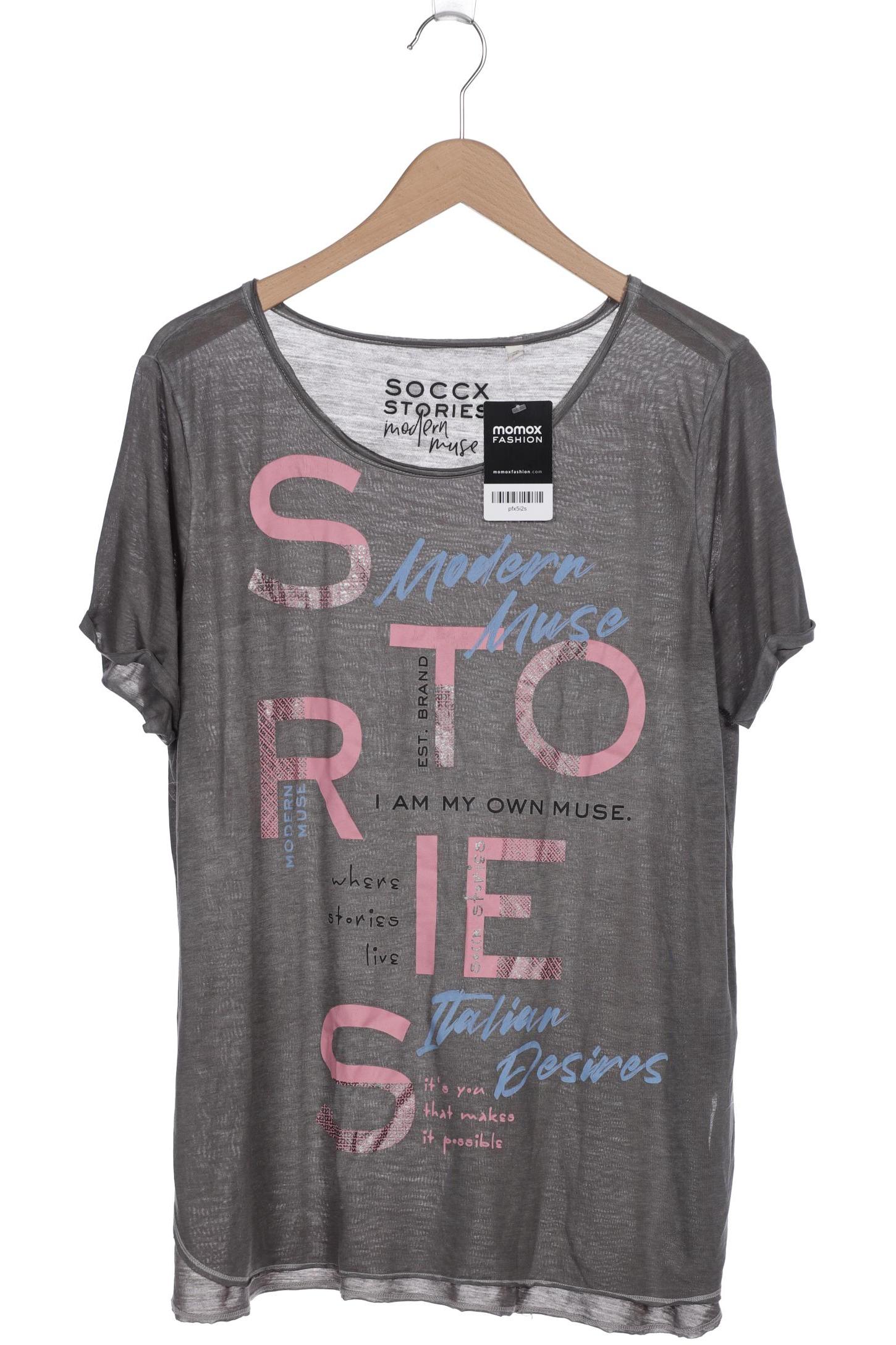 

SOCCX Damen T-Shirt, grau
