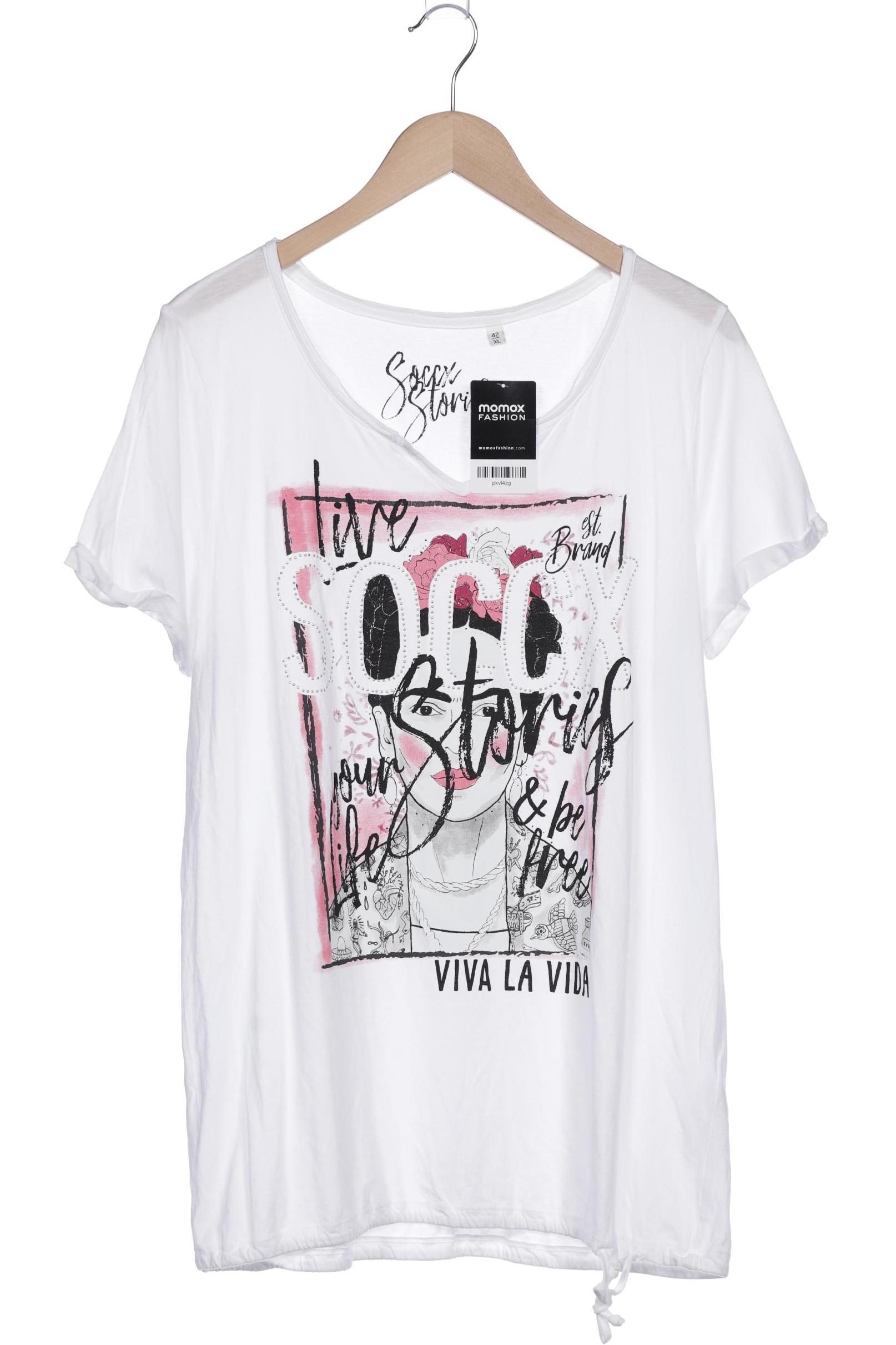 

Soccx Damen T-Shirt, weiß, Gr. 42