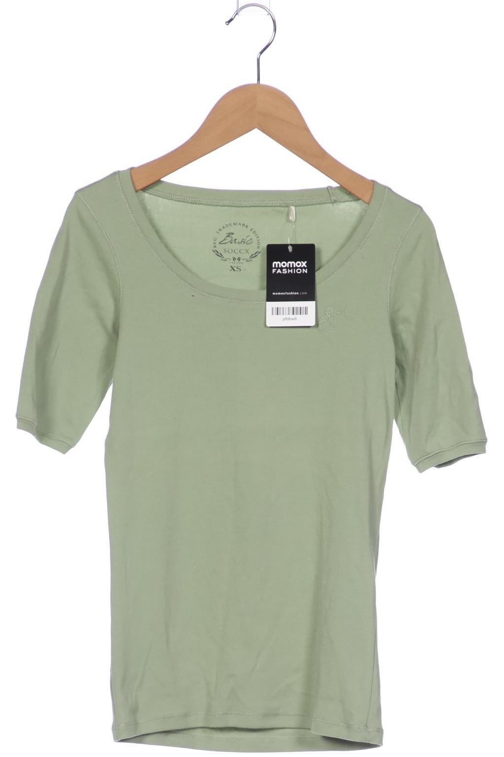 

Soccx Damen T-Shirt, grün, Gr. 34