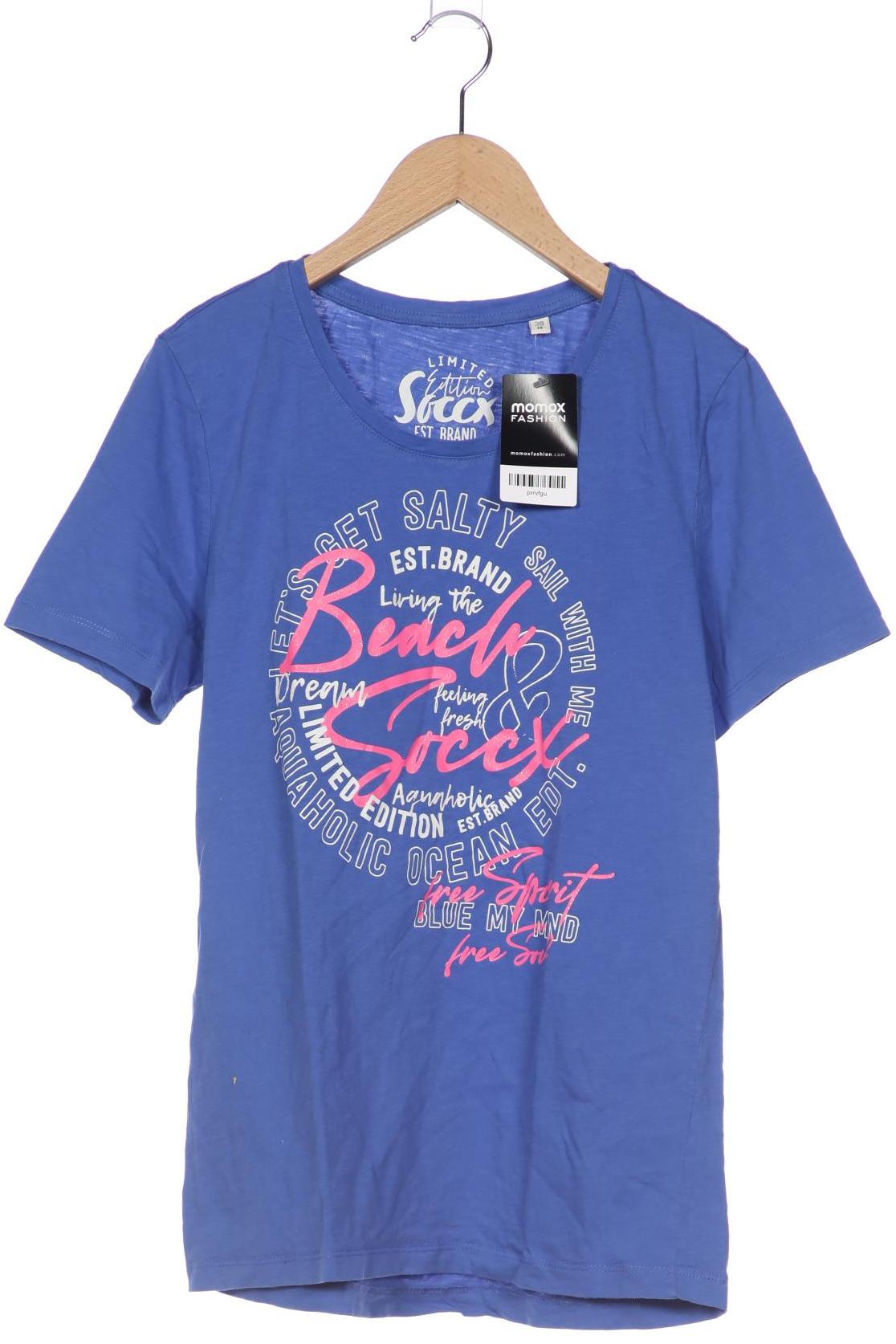 

Soccx Damen T-Shirt, blau, Gr. 38