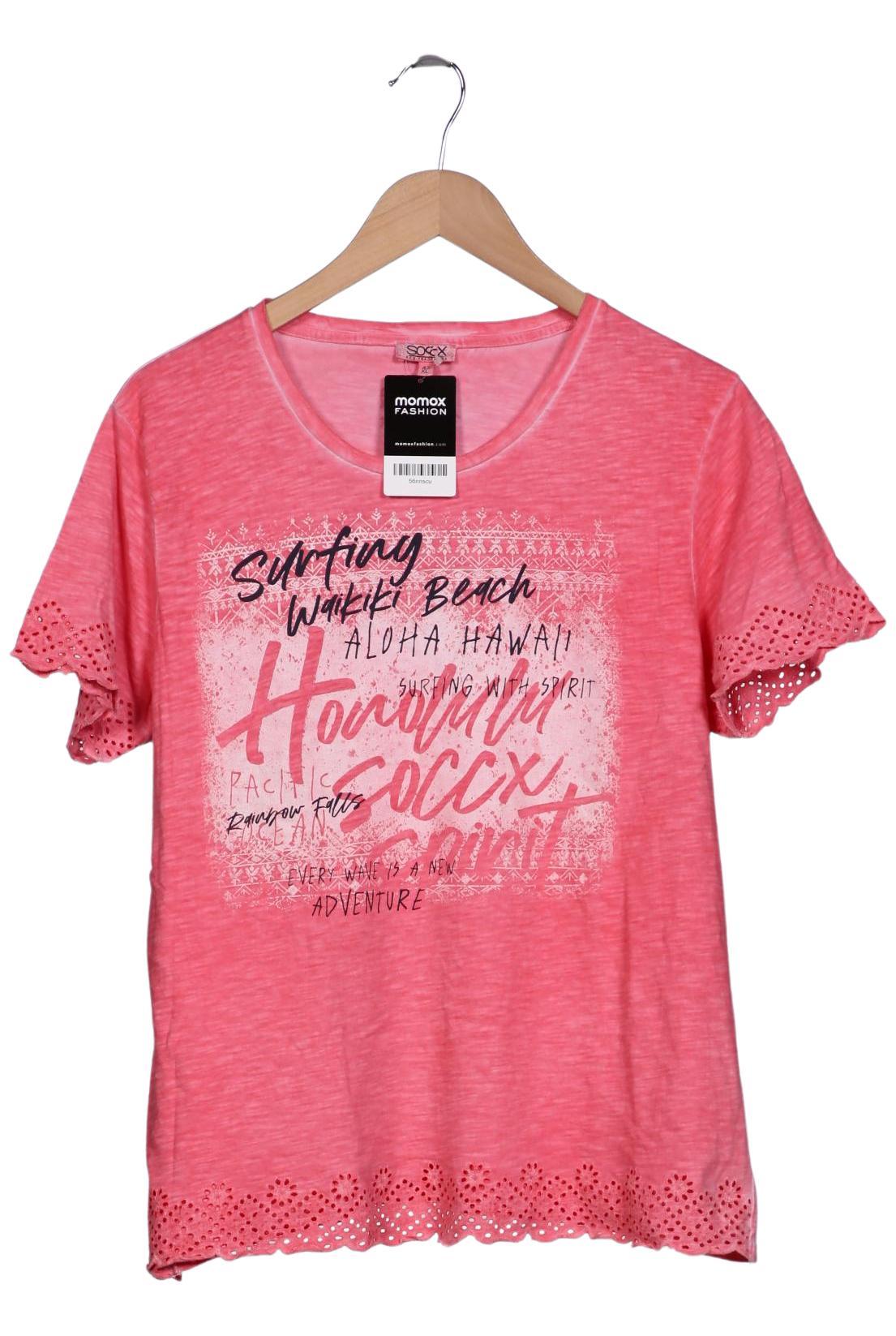 

Soccx Damen T-Shirt, pink, Gr. 42