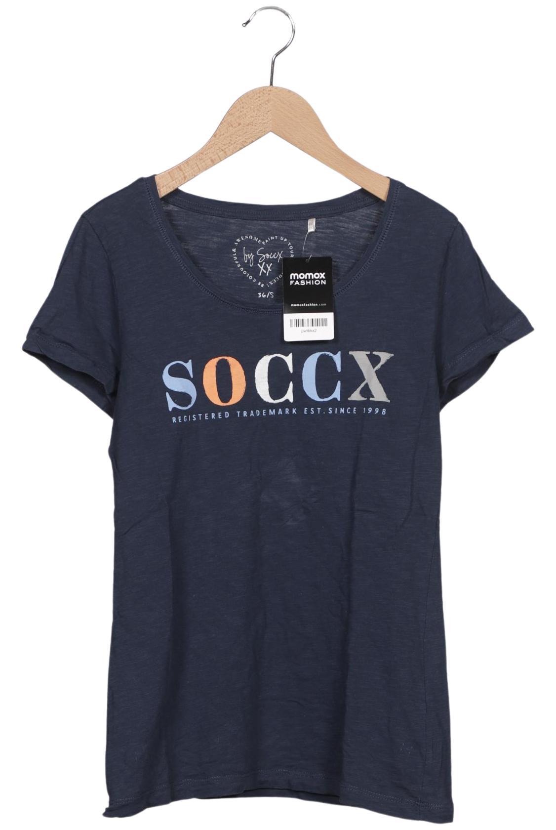 

Soccx Damen T-Shirt, marineblau, Gr. 36