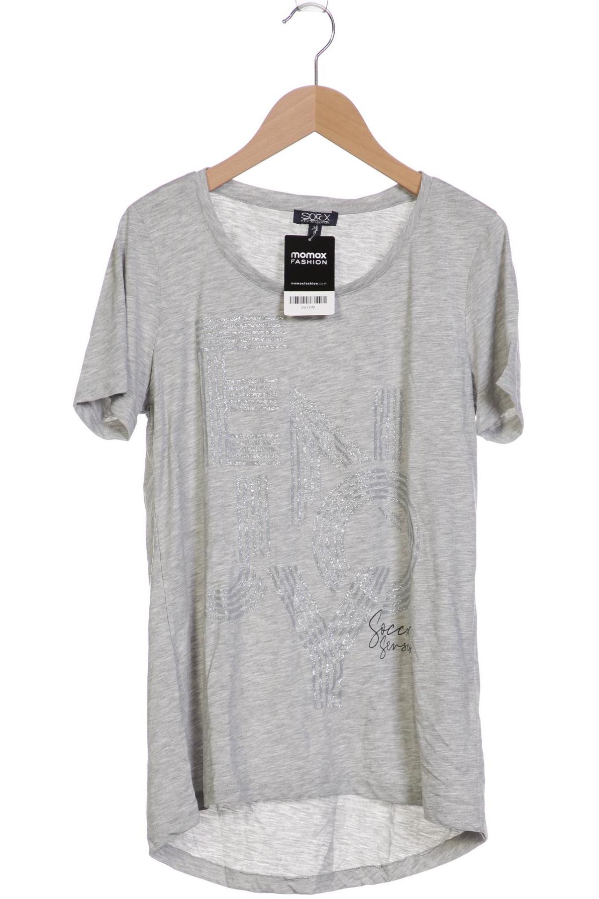 

SOCCX Damen T-Shirt, grau