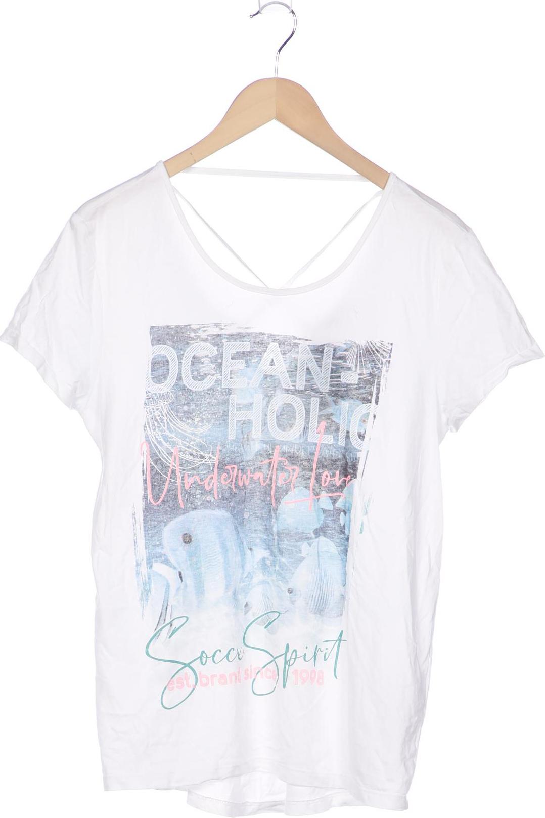 

Soccx Damen T-Shirt, blau, Gr. 40