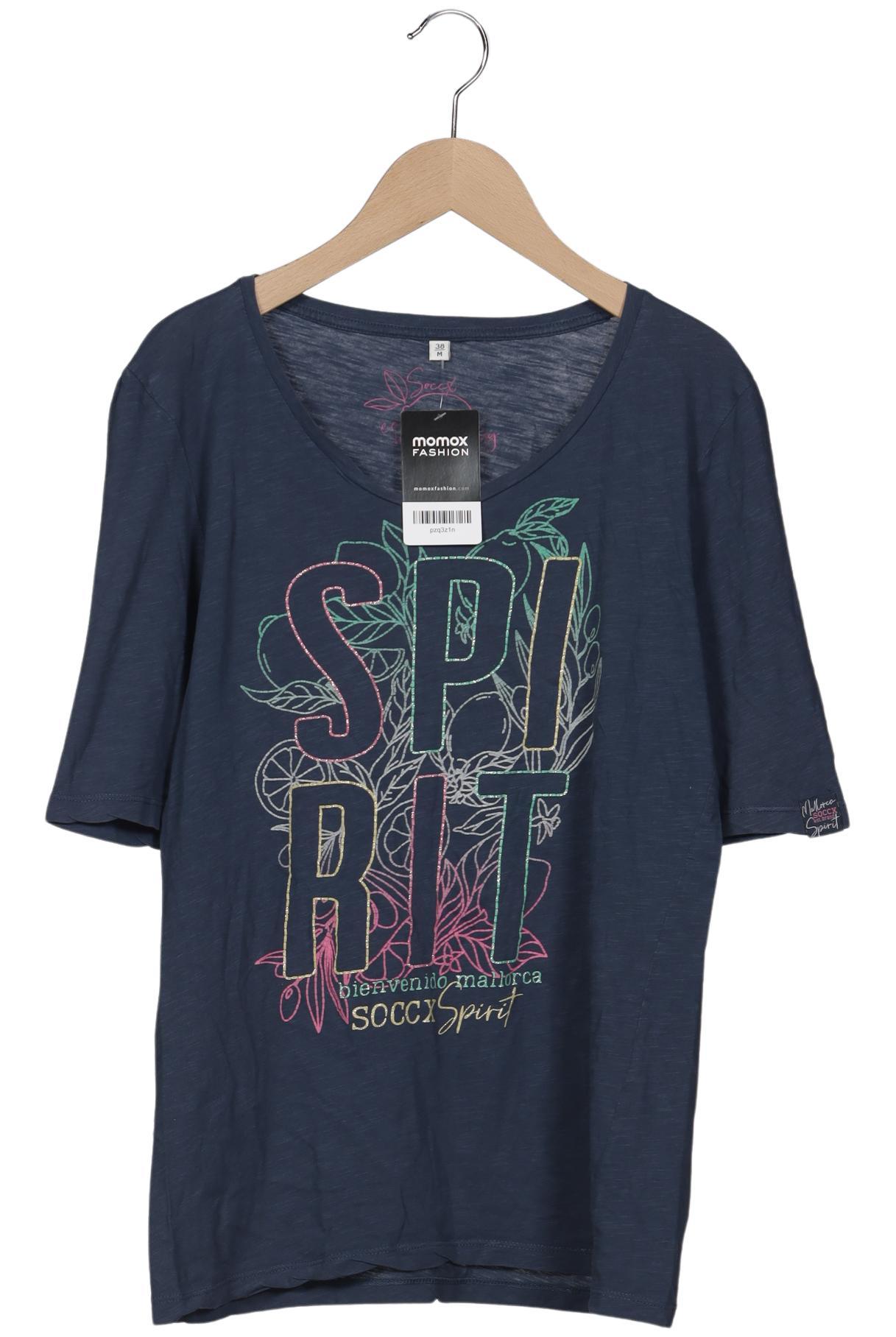 

Soccx Damen T-Shirt, marineblau, Gr. 38