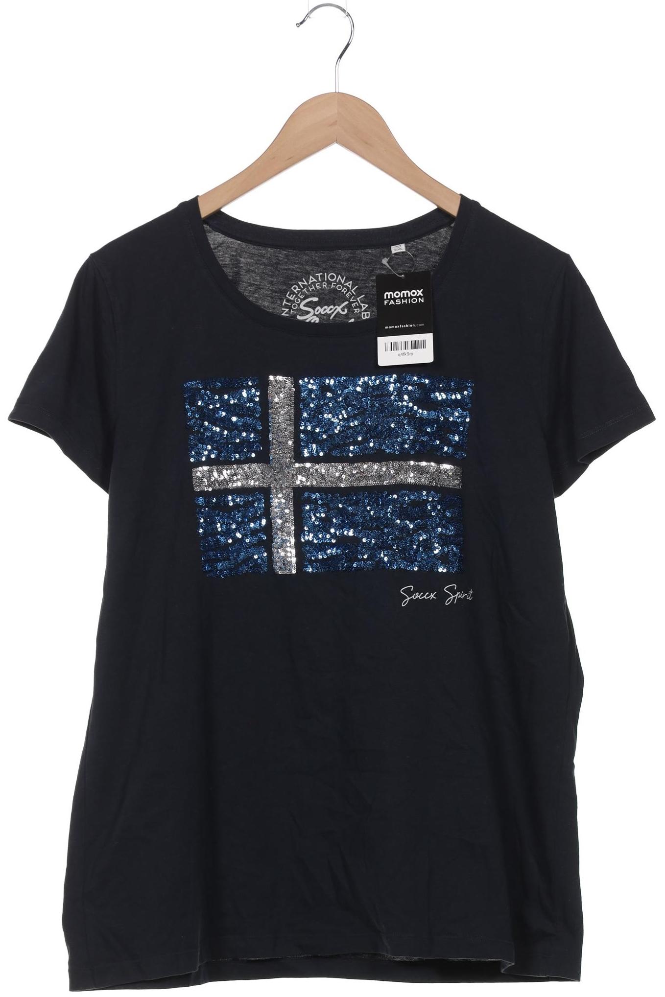 

Soccx Damen T-Shirt, marineblau, Gr. 44