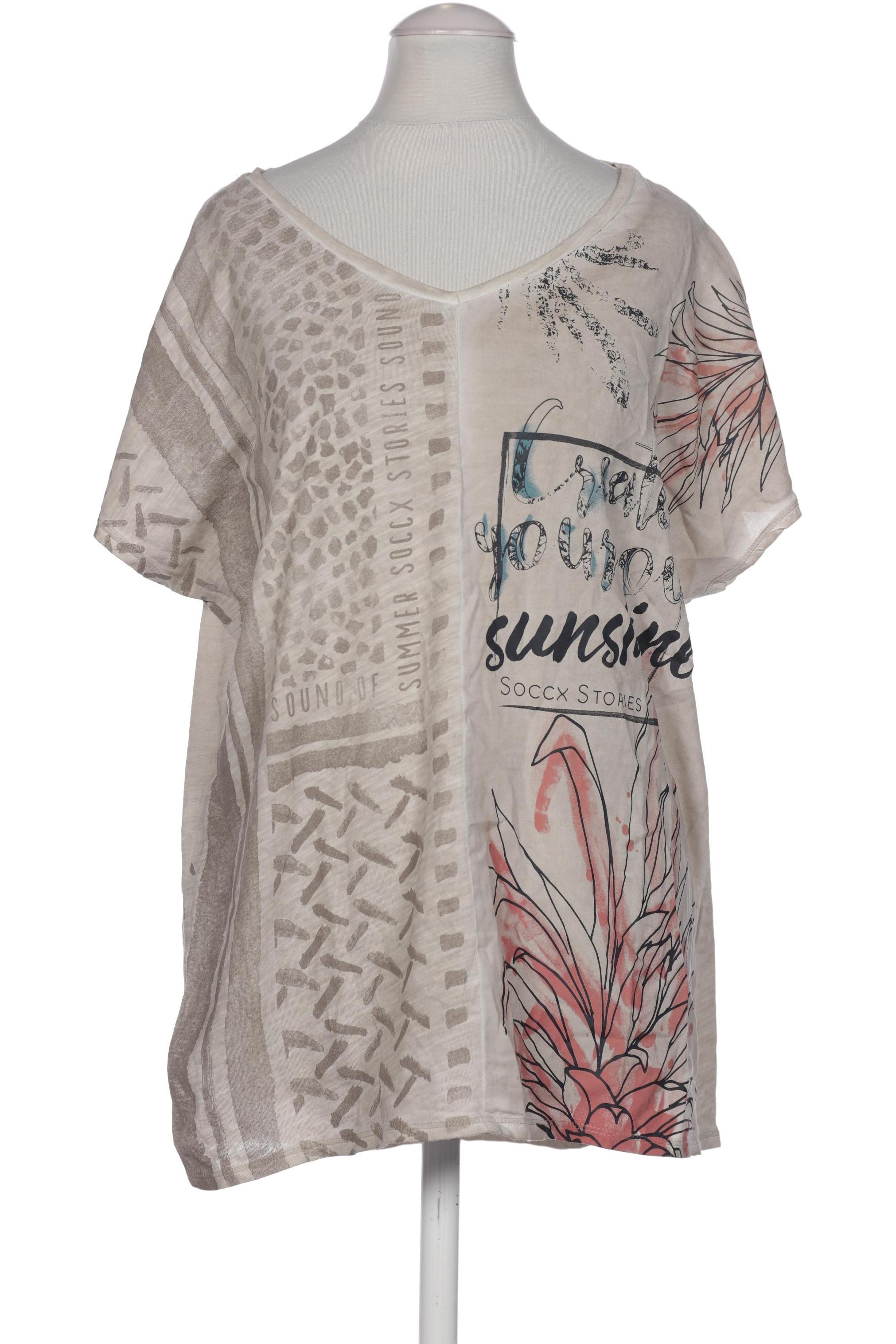 

Soccx Damen T-Shirt, beige, Gr. 36
