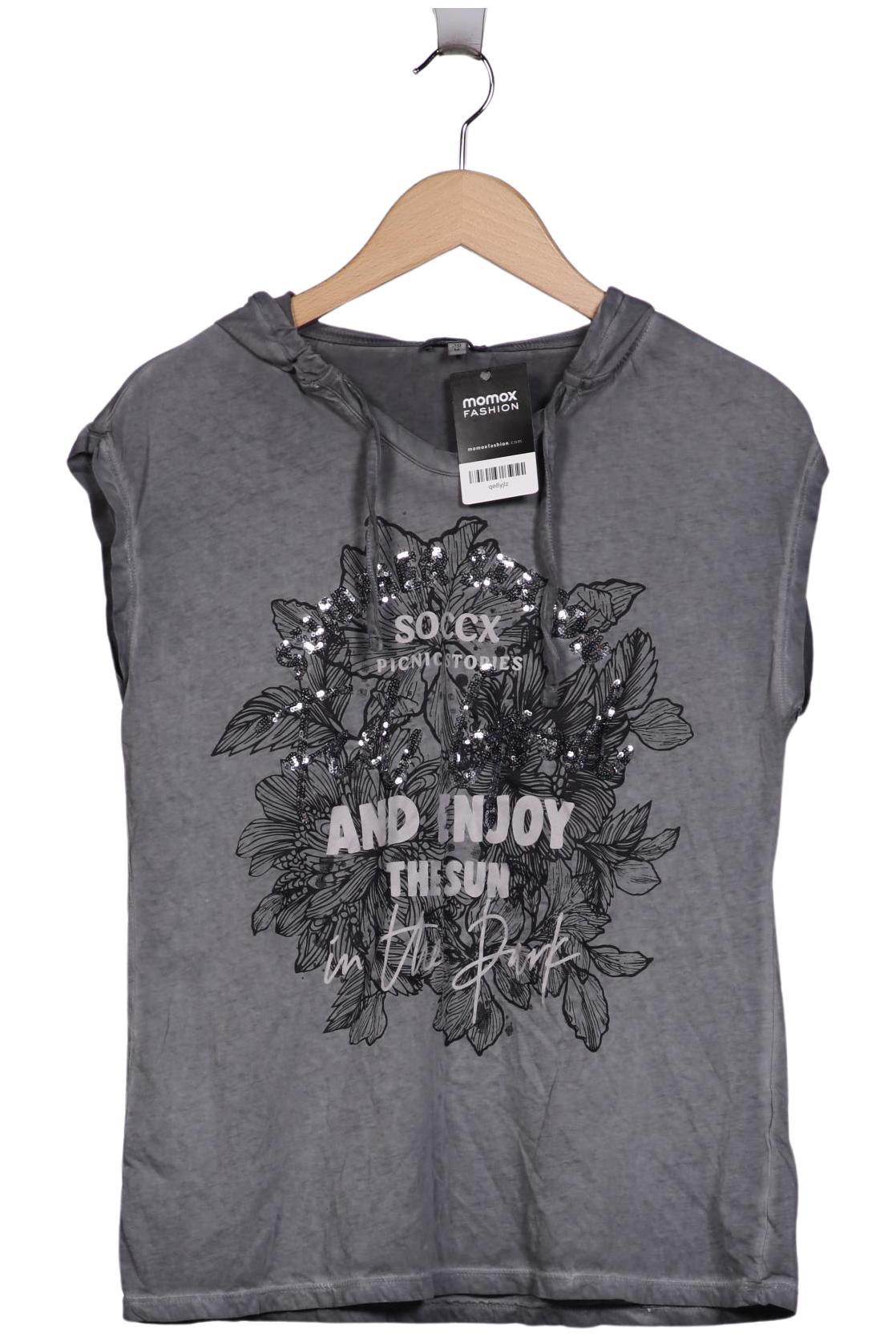 

Soccx Damen T-Shirt, grau, Gr. 38