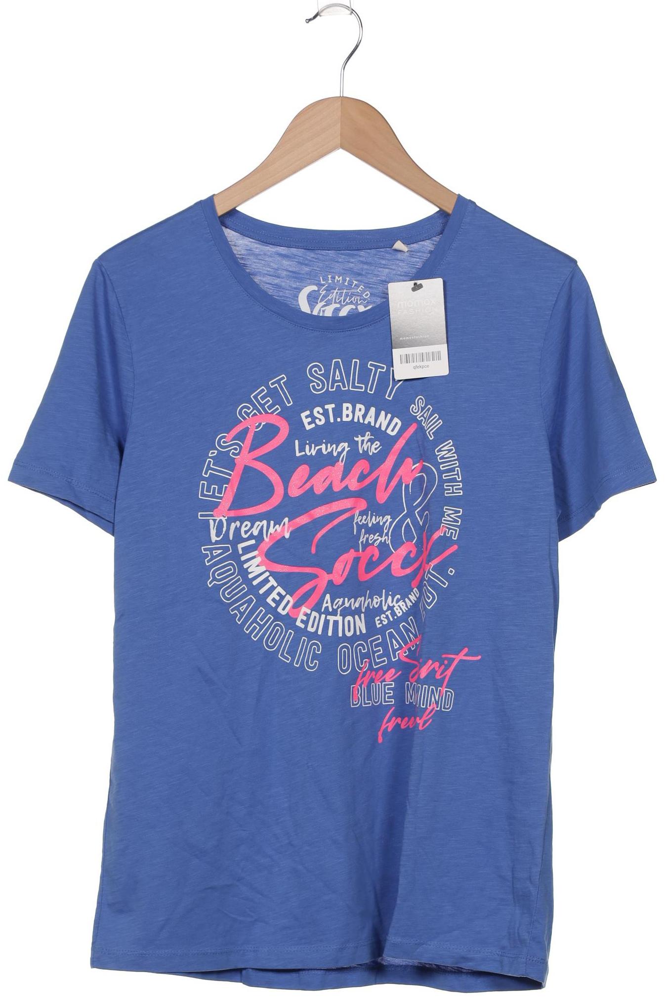 

Soccx Damen T-Shirt, blau, Gr. 40
