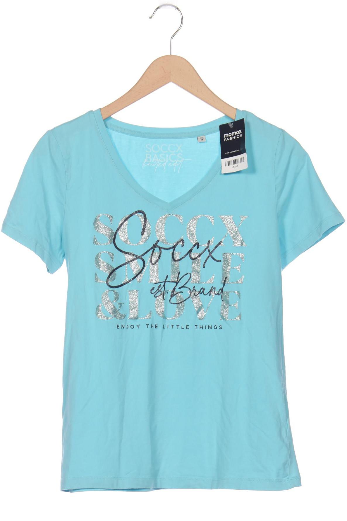 

Soccx Damen T-Shirt, hellblau, Gr. 38