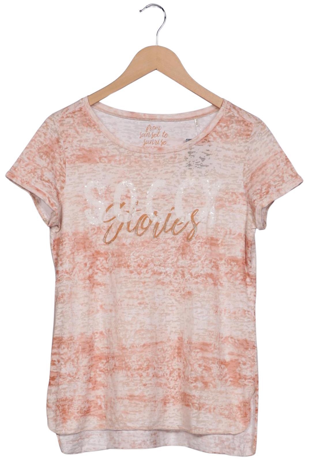 

Soccx Damen T-Shirt, beige, Gr. 38