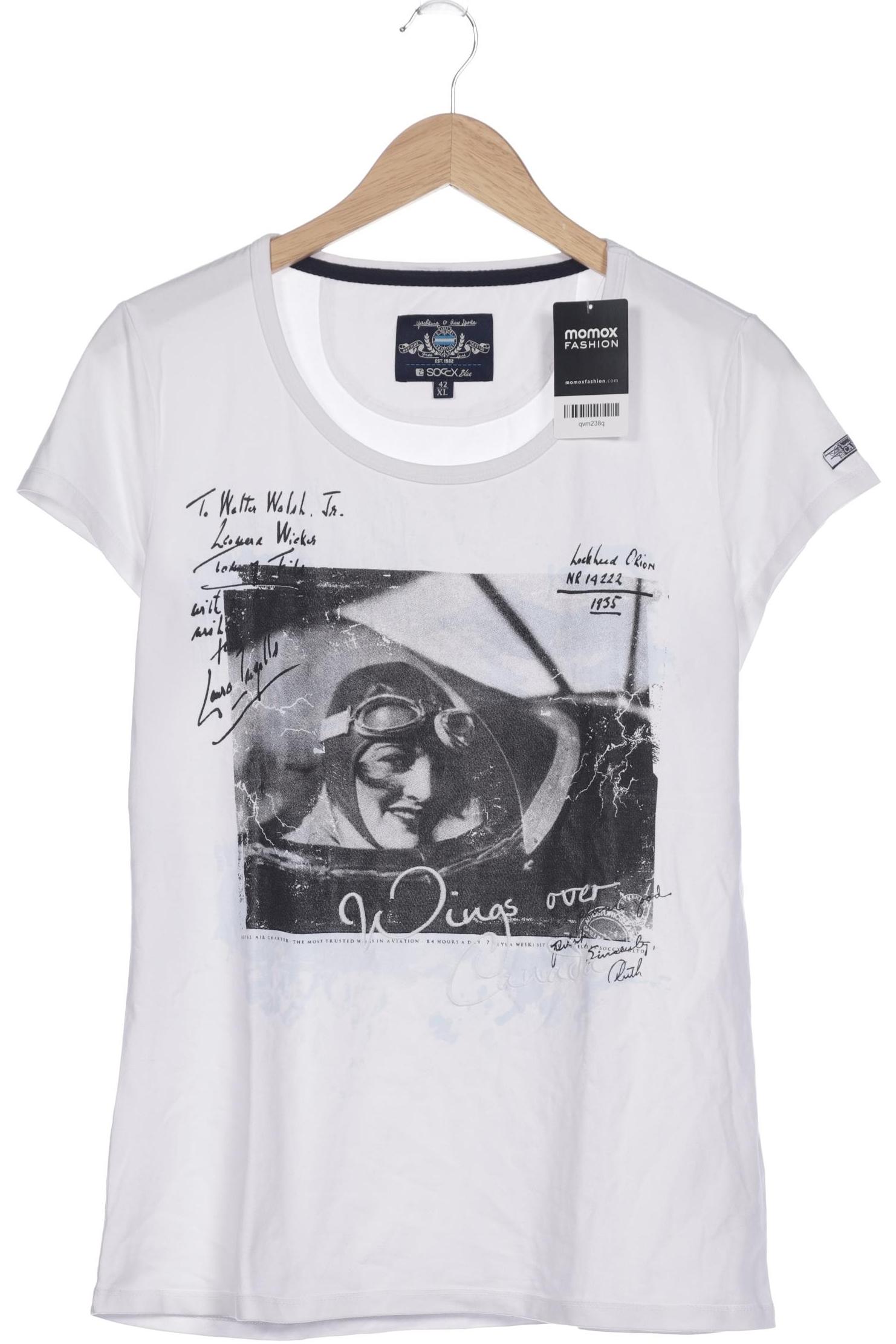 

Soccx Damen T-Shirt, weiß, Gr. 42