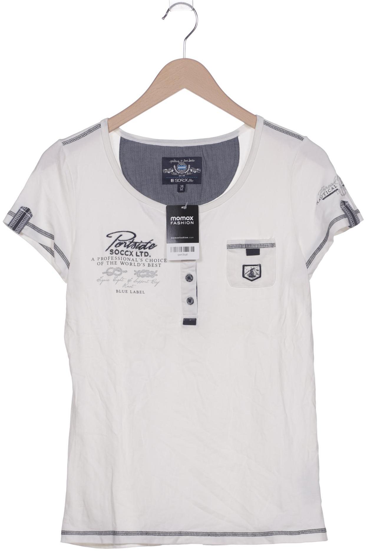 

Soccx Damen T-Shirt, weiß, Gr. 38