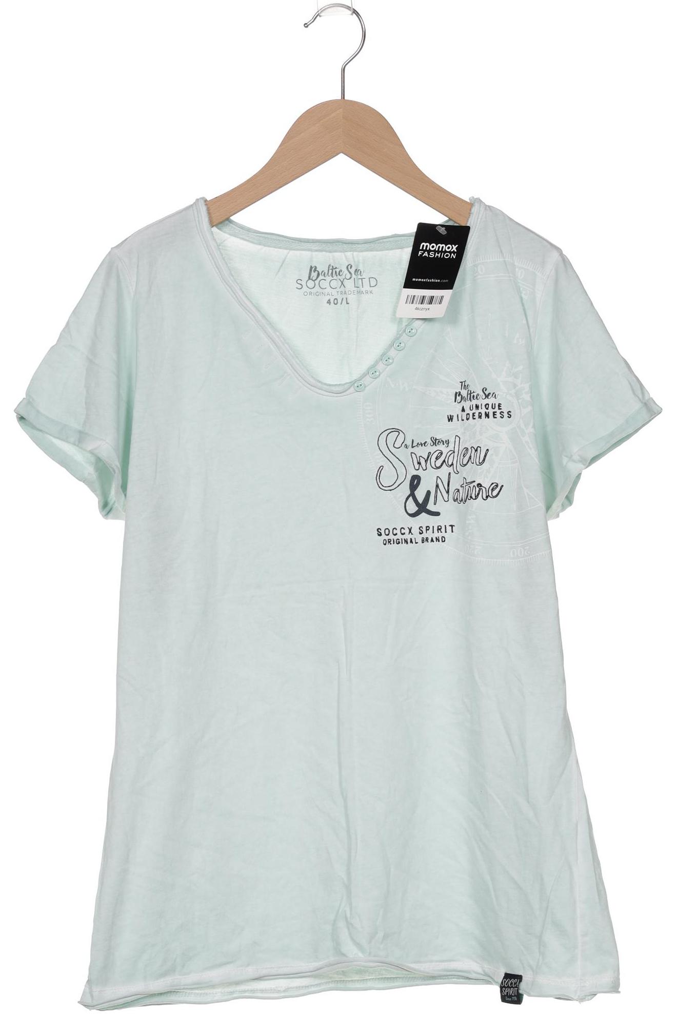 

Soccx Damen T-Shirt, türkis, Gr. 40