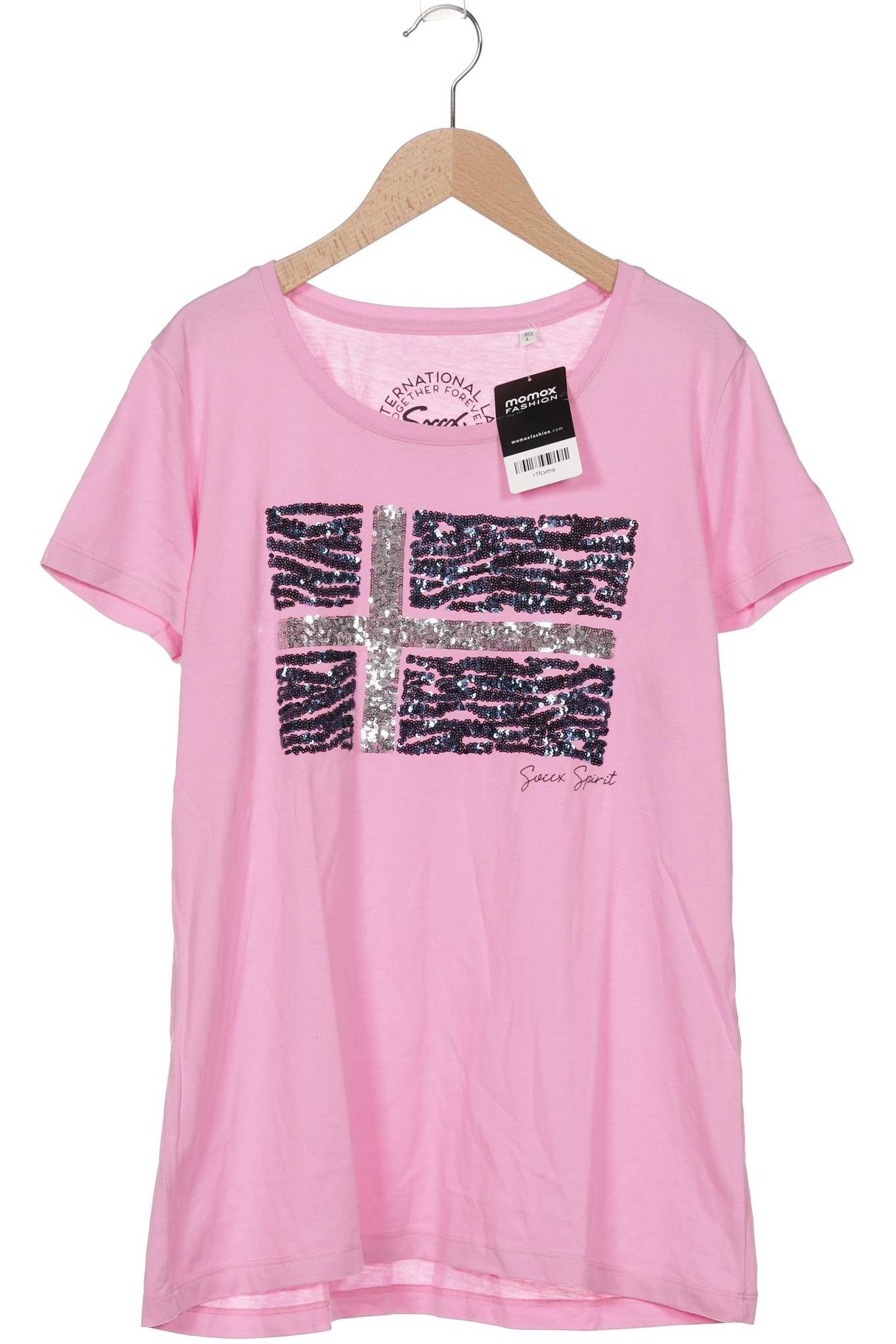 

Soccx Damen T-Shirt, pink, Gr. 40