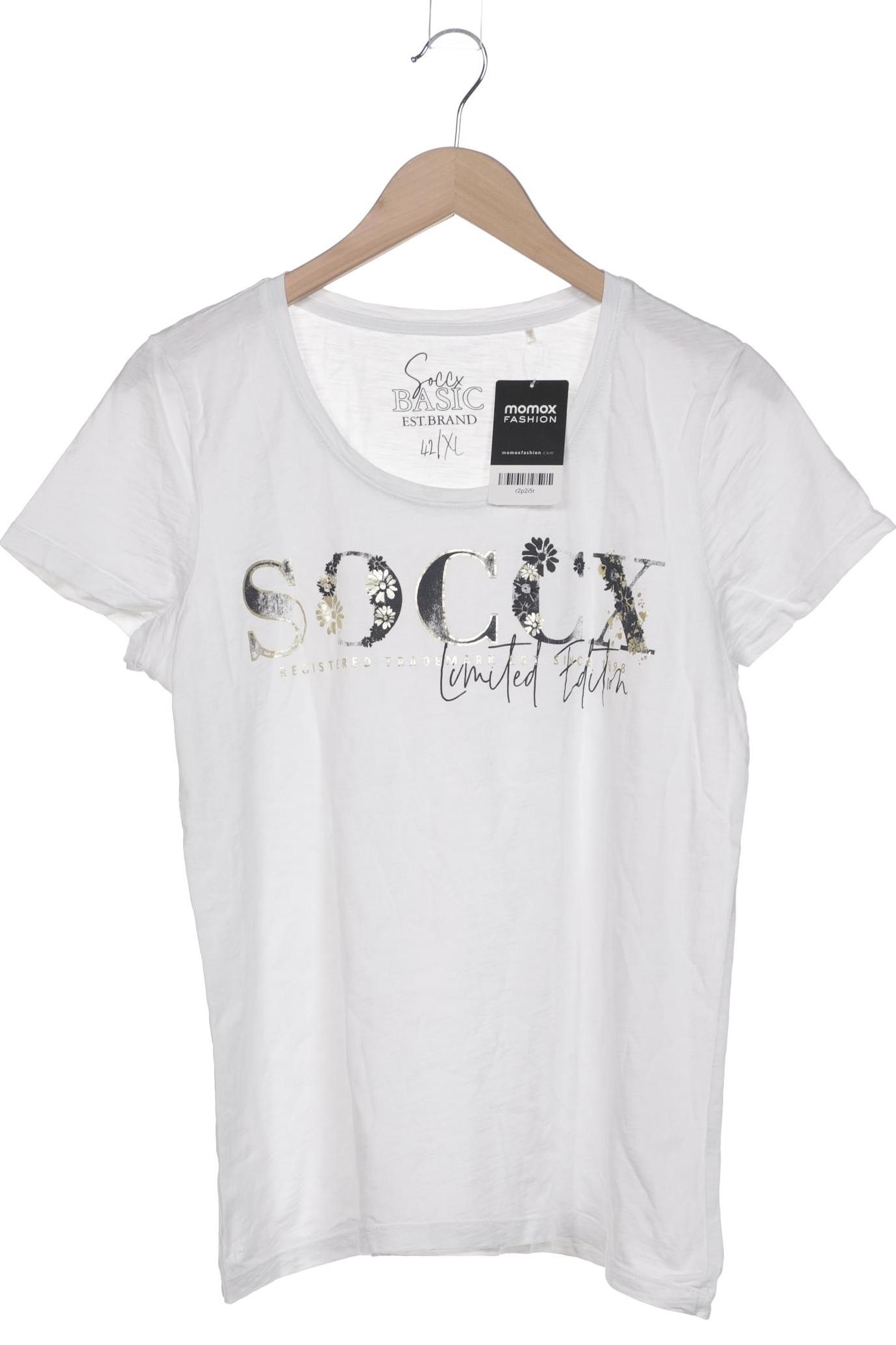 

Soccx Damen T-Shirt, weiß, Gr. 42