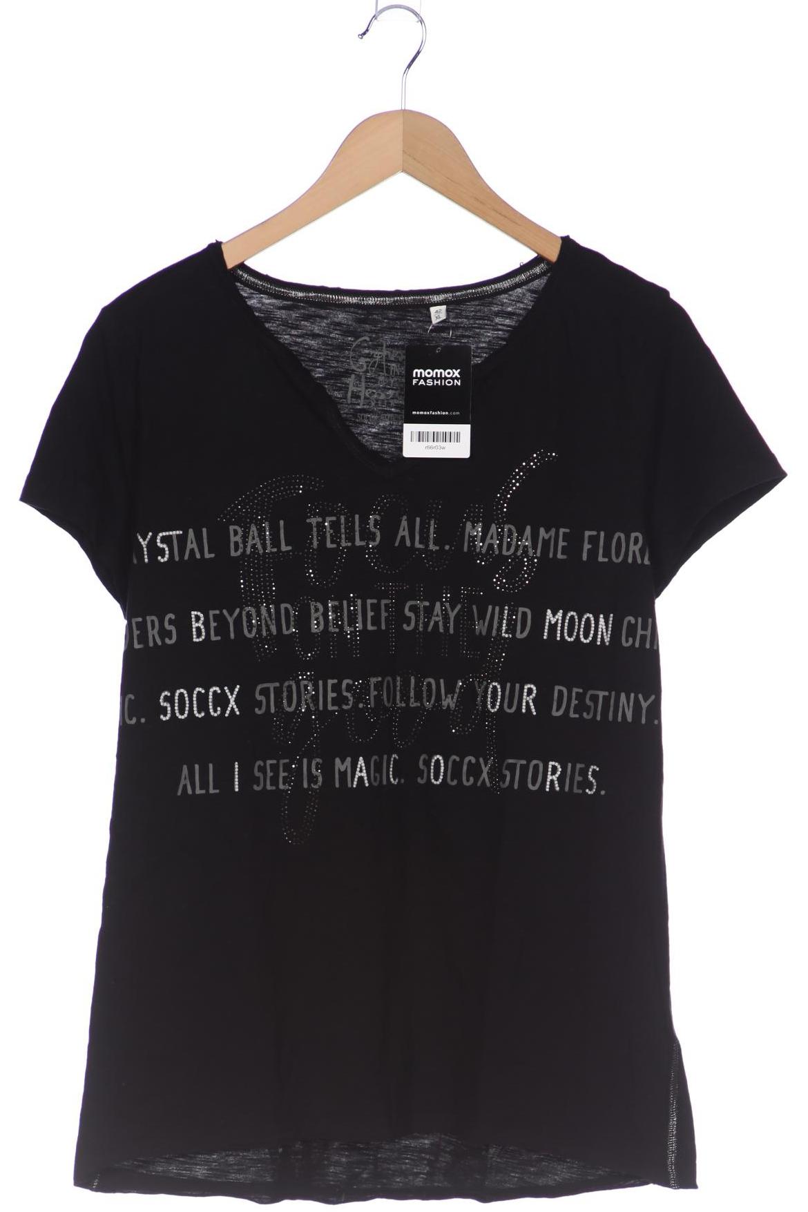 

SOCCX Damen T-Shirt, schwarz
