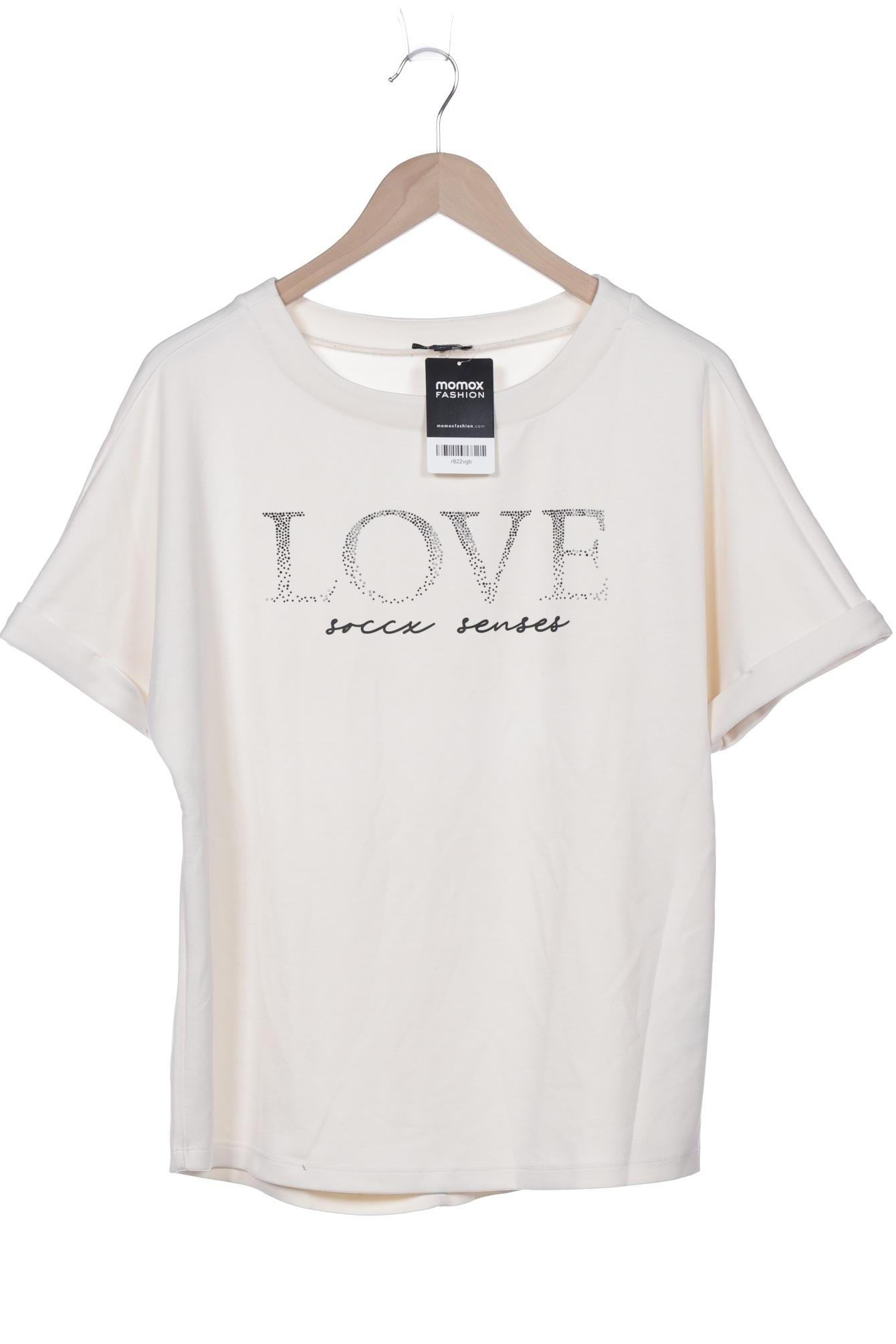

Soccx Damen T-Shirt, cremeweiß, Gr. 38