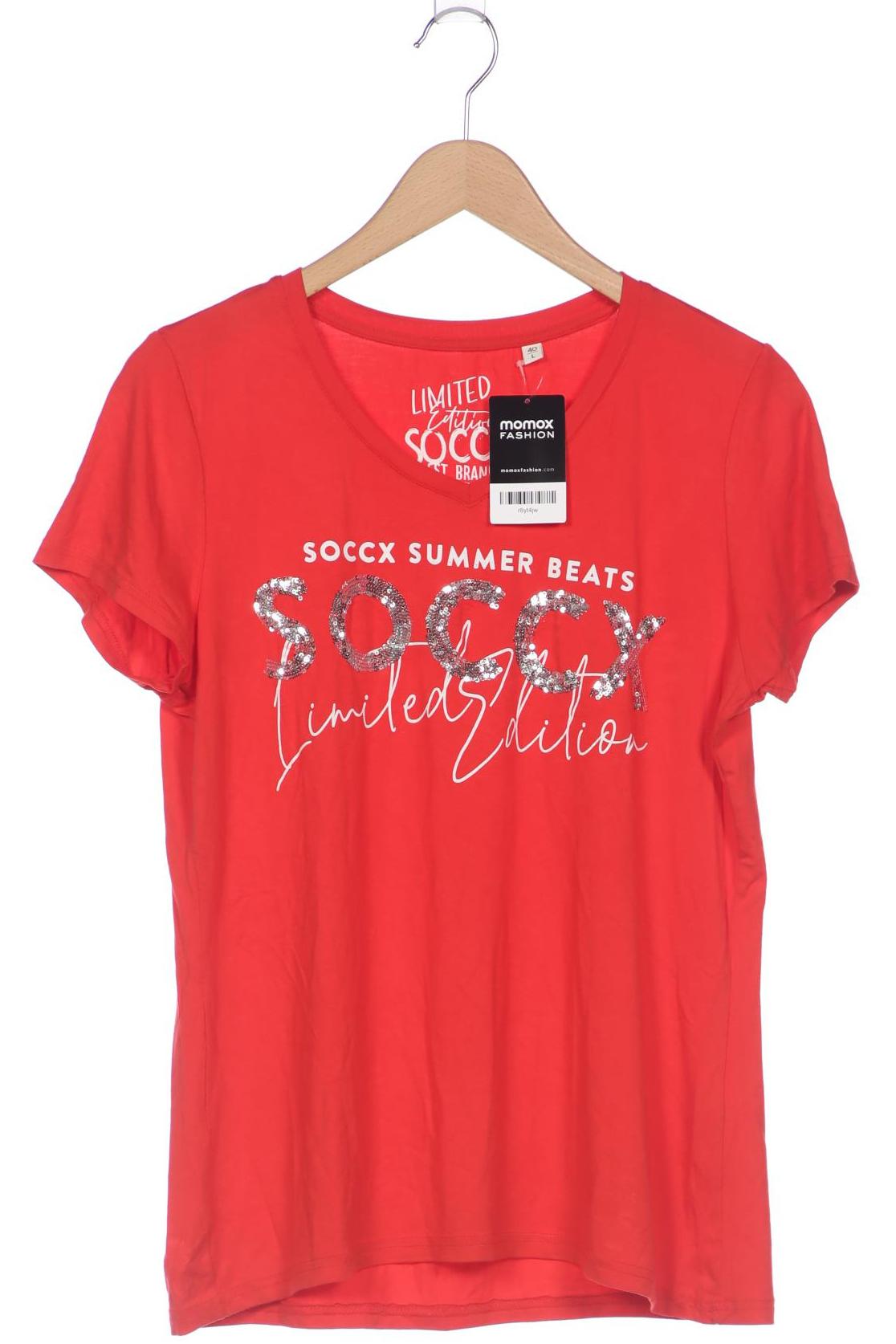 

Soccx Damen T-Shirt, rot, Gr. 40