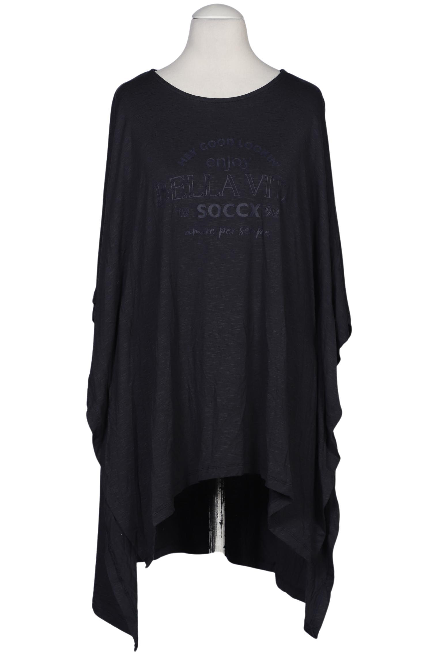 

Soccx Damen T-Shirt, marineblau, Gr. 34