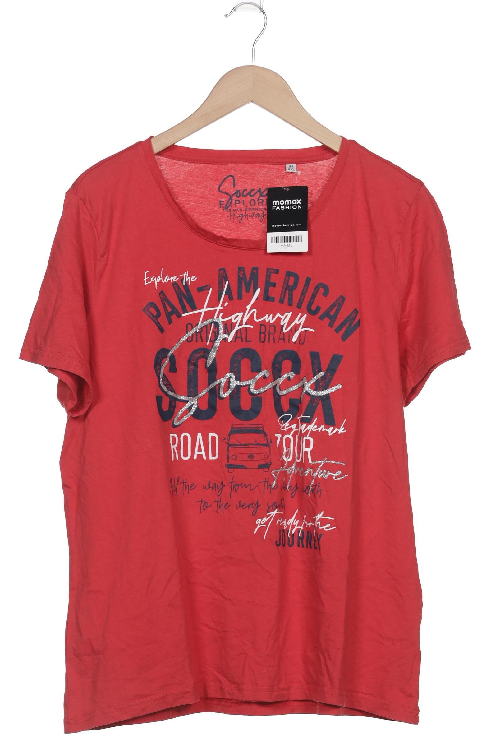 

Soccx Damen T-Shirt, rot, Gr. 44