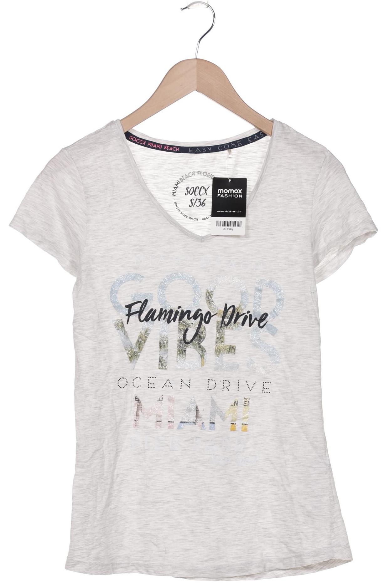 

Soccx Damen T-Shirt, grau, Gr. 36