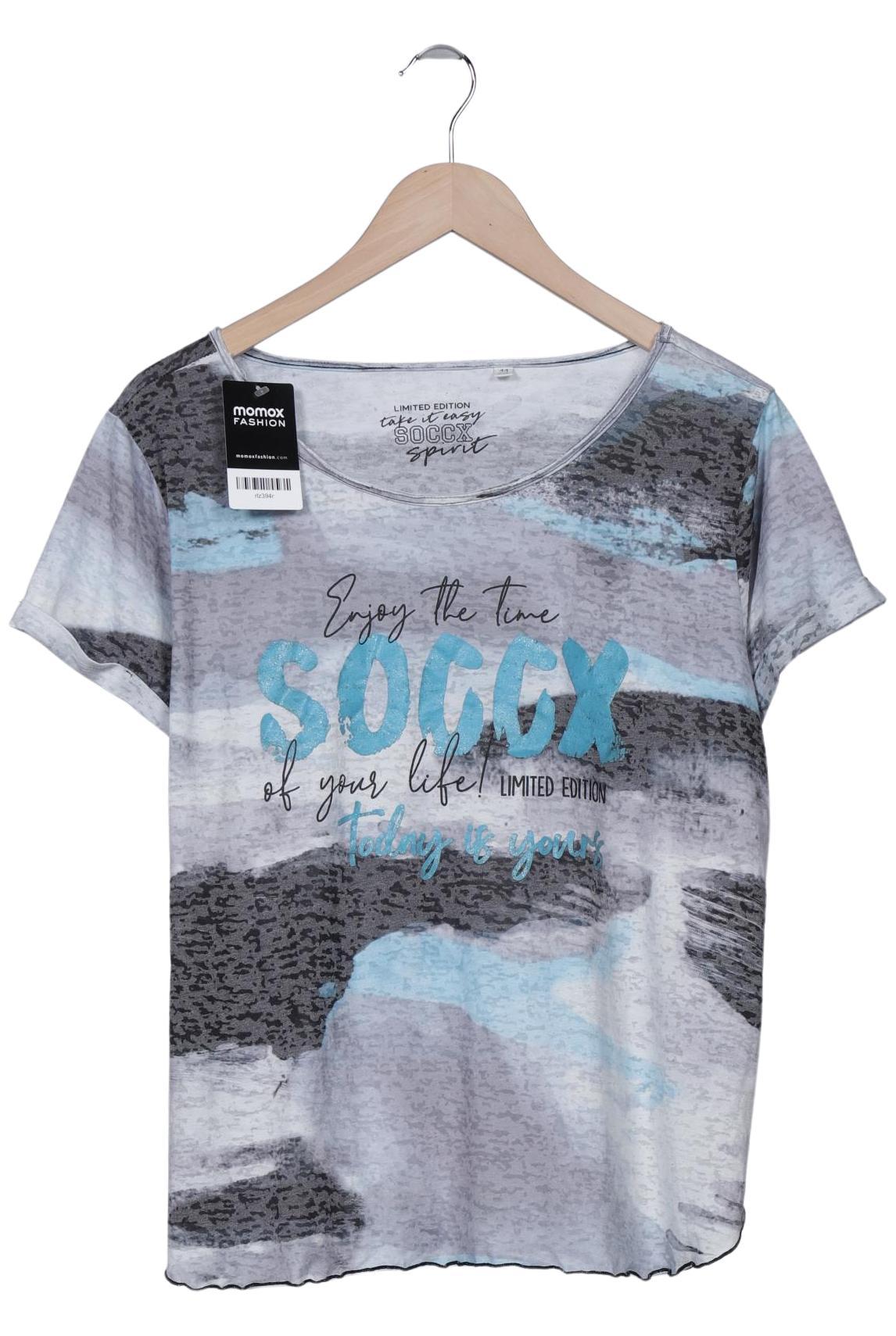 

Soccx Damen T-Shirt, grau, Gr. 44