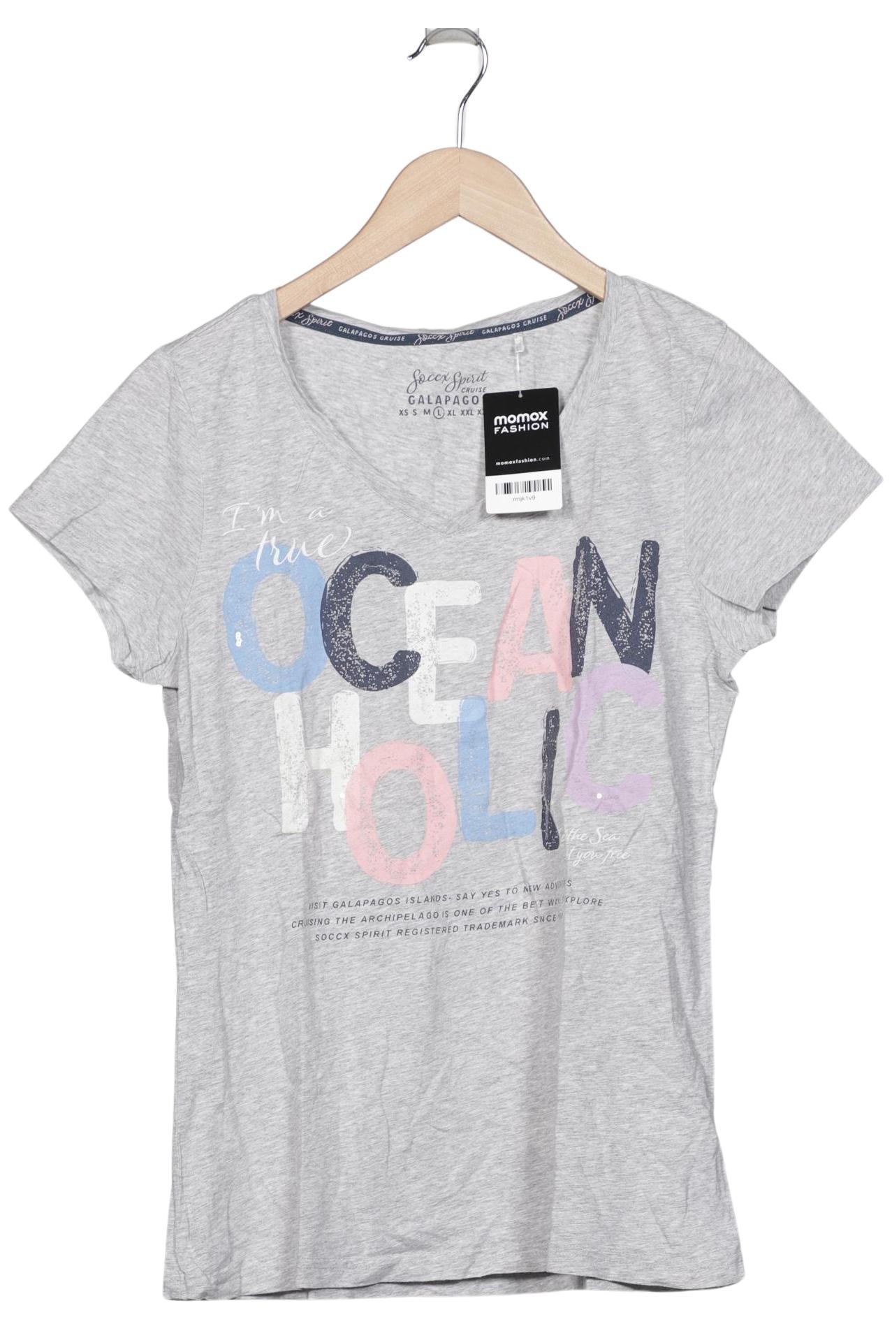 

Soccx Damen T-Shirt, grau, Gr. 42