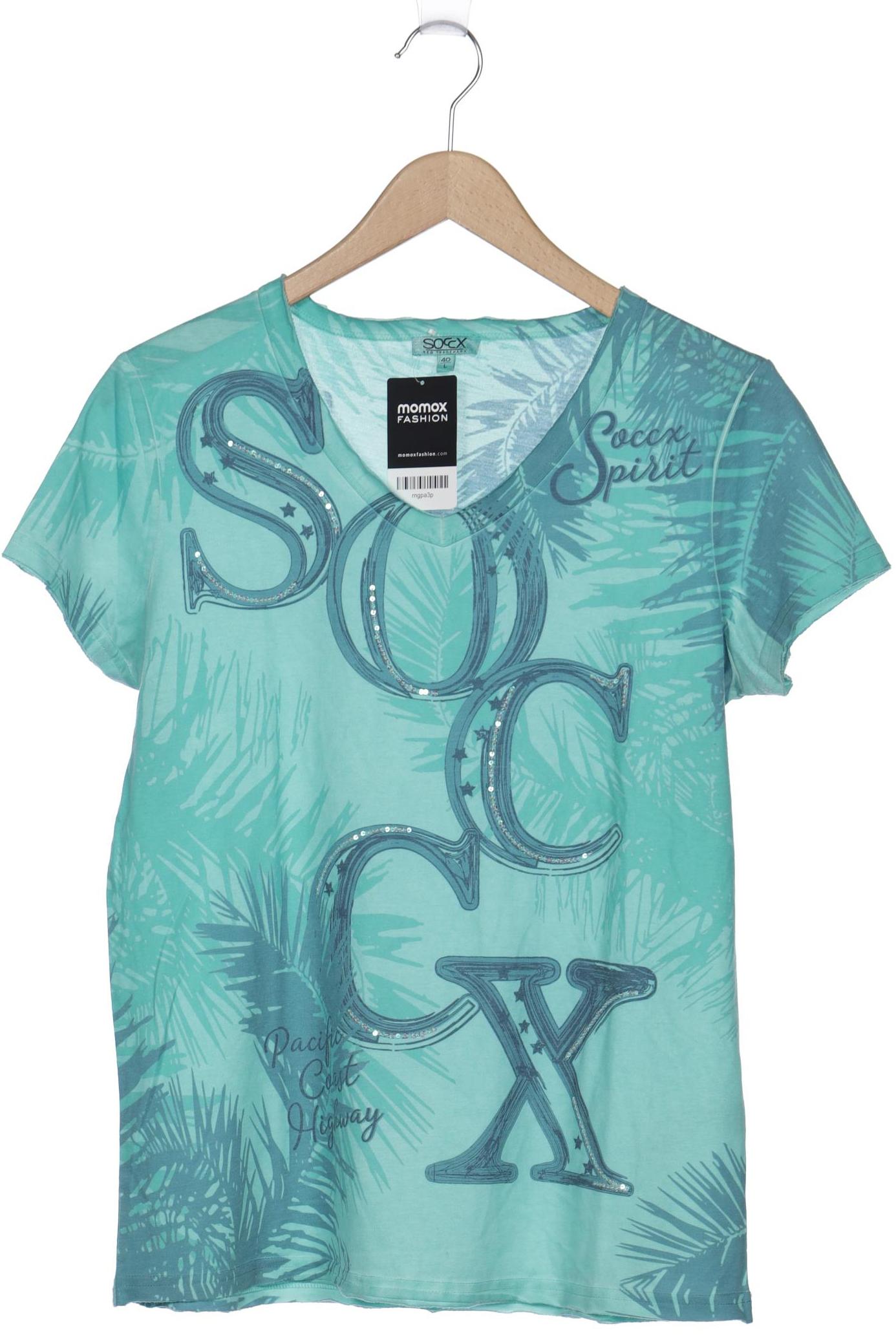 

SOCCX Damen T-Shirt, türkis