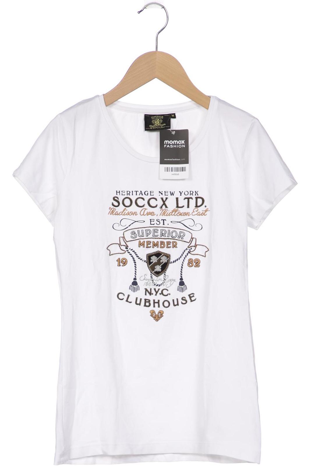 

Soccx Damen T-Shirt, weiß, Gr. 38