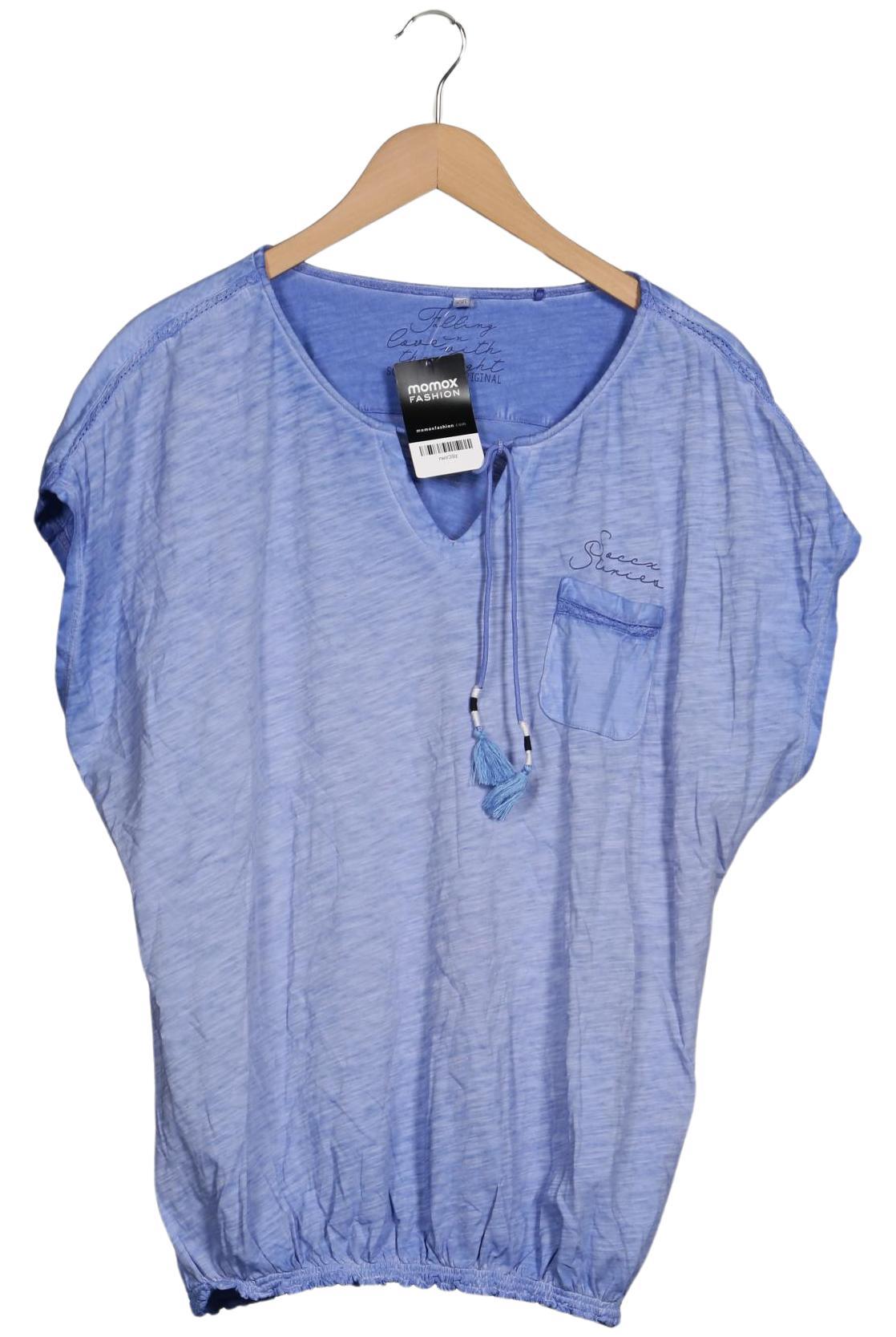 

Soccx Damen T-Shirt, blau, Gr. 44