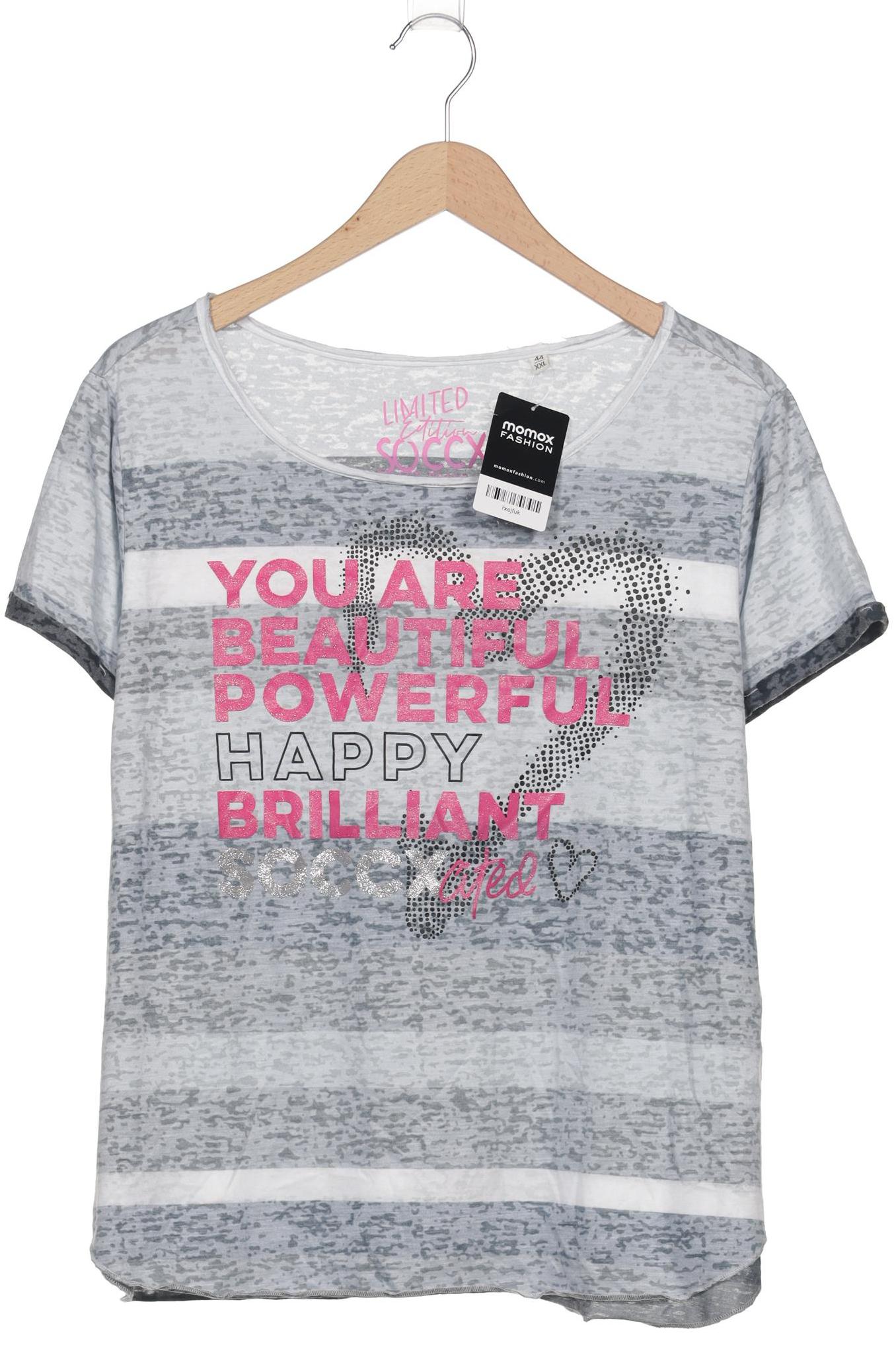 

Soccx Damen T-Shirt, grau, Gr. 44